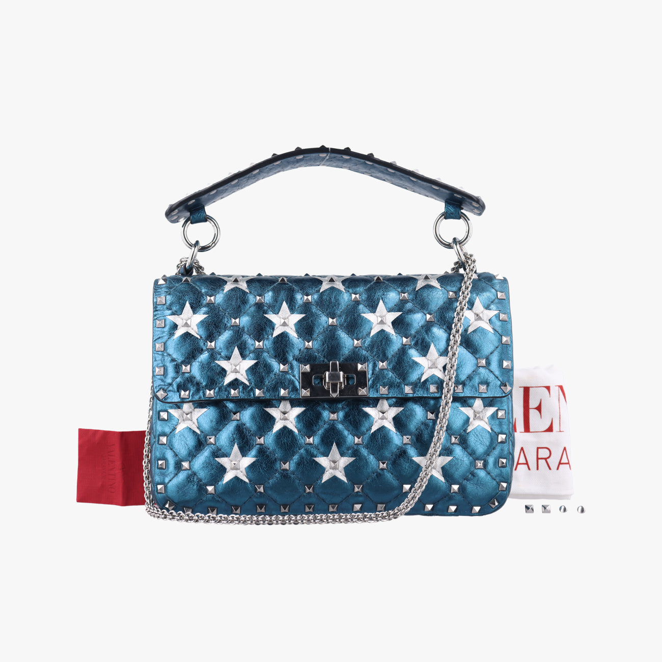 Rockstud SPIKE UPBlueLeatherBL-P122VPX0ロックスタッズスパイクブルーレザーBL-P122VPX0