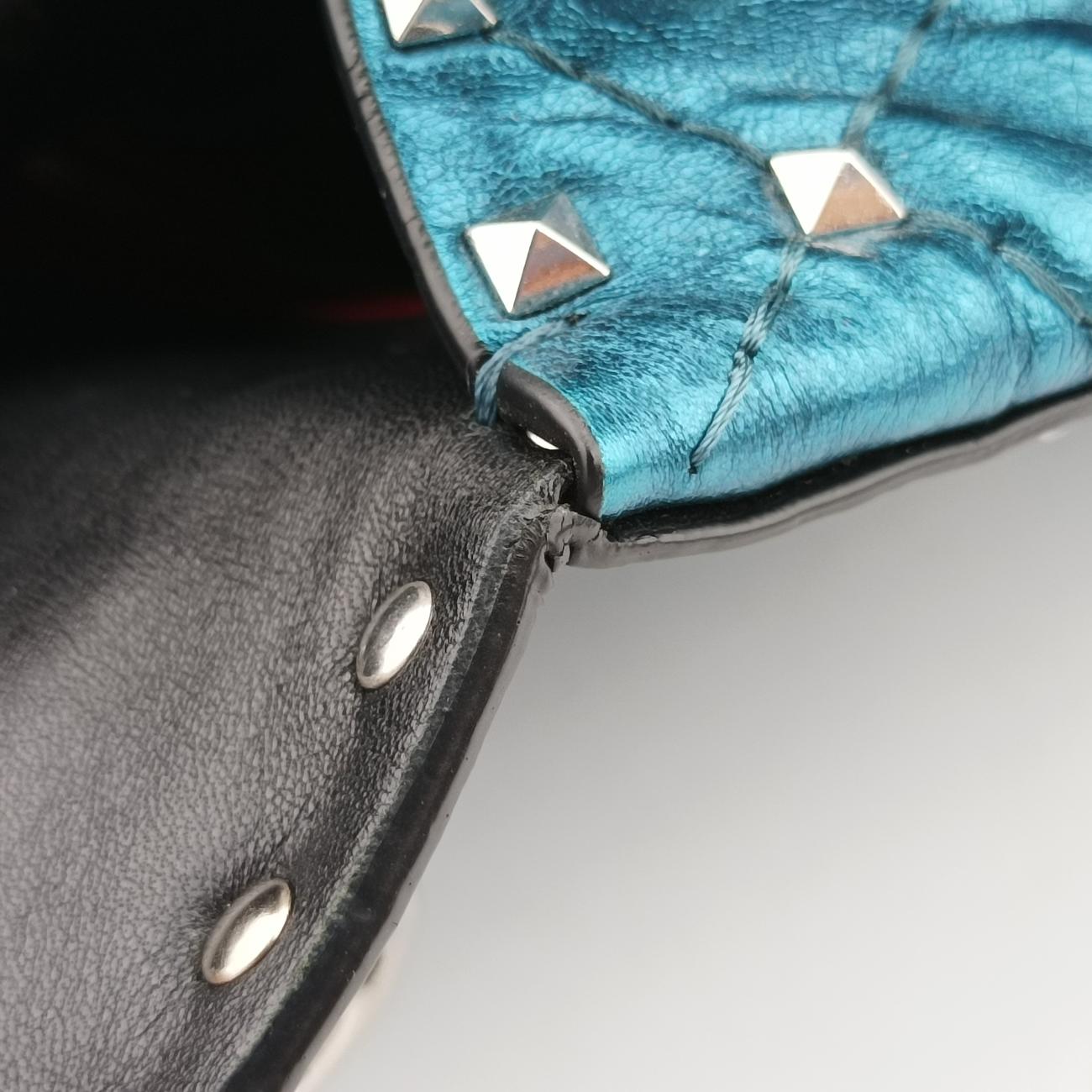 Rockstud SPIKE UPBlueLeatherBL-P122VPX0ロックスタッズスパイクブルーレザーBL-P122VPX0