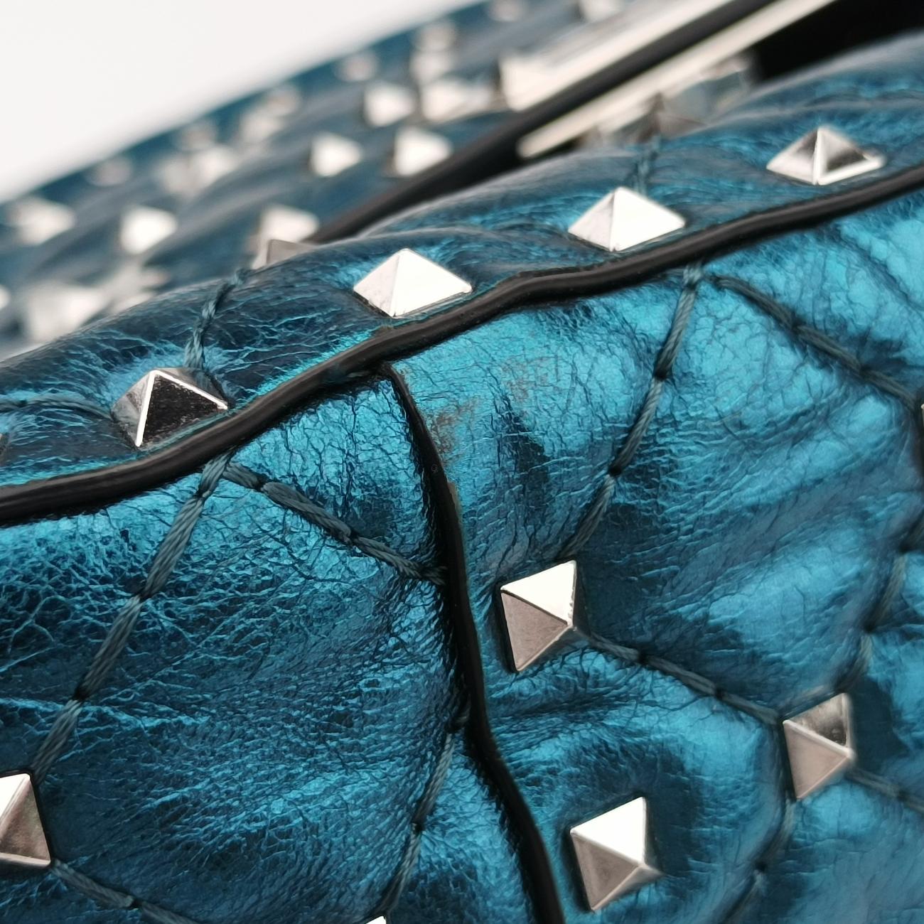 Rockstud SPIKE UPBlueLeatherBL-P122VPX0ロックスタッズスパイクブルーレザーBL-P122VPX0
