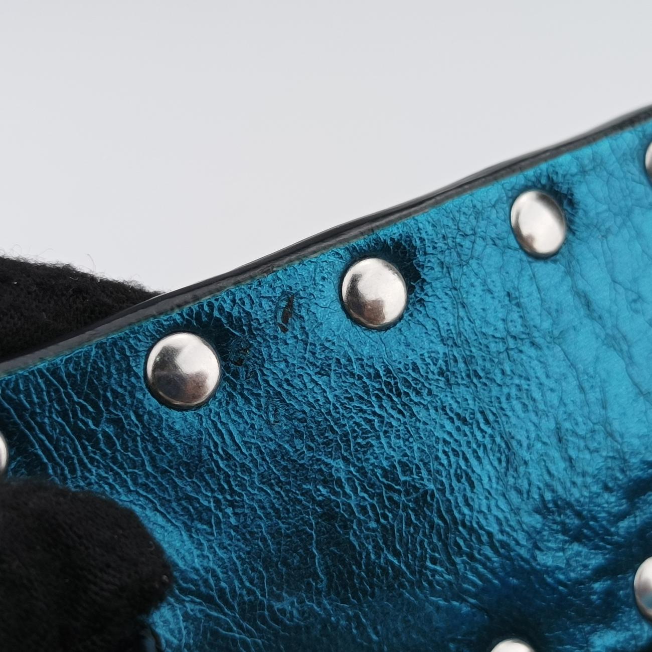 Rockstud SPIKE UPBlueLeatherBL-P122VPX0ロックスタッズスパイクブルーレザーBL-P122VPX0