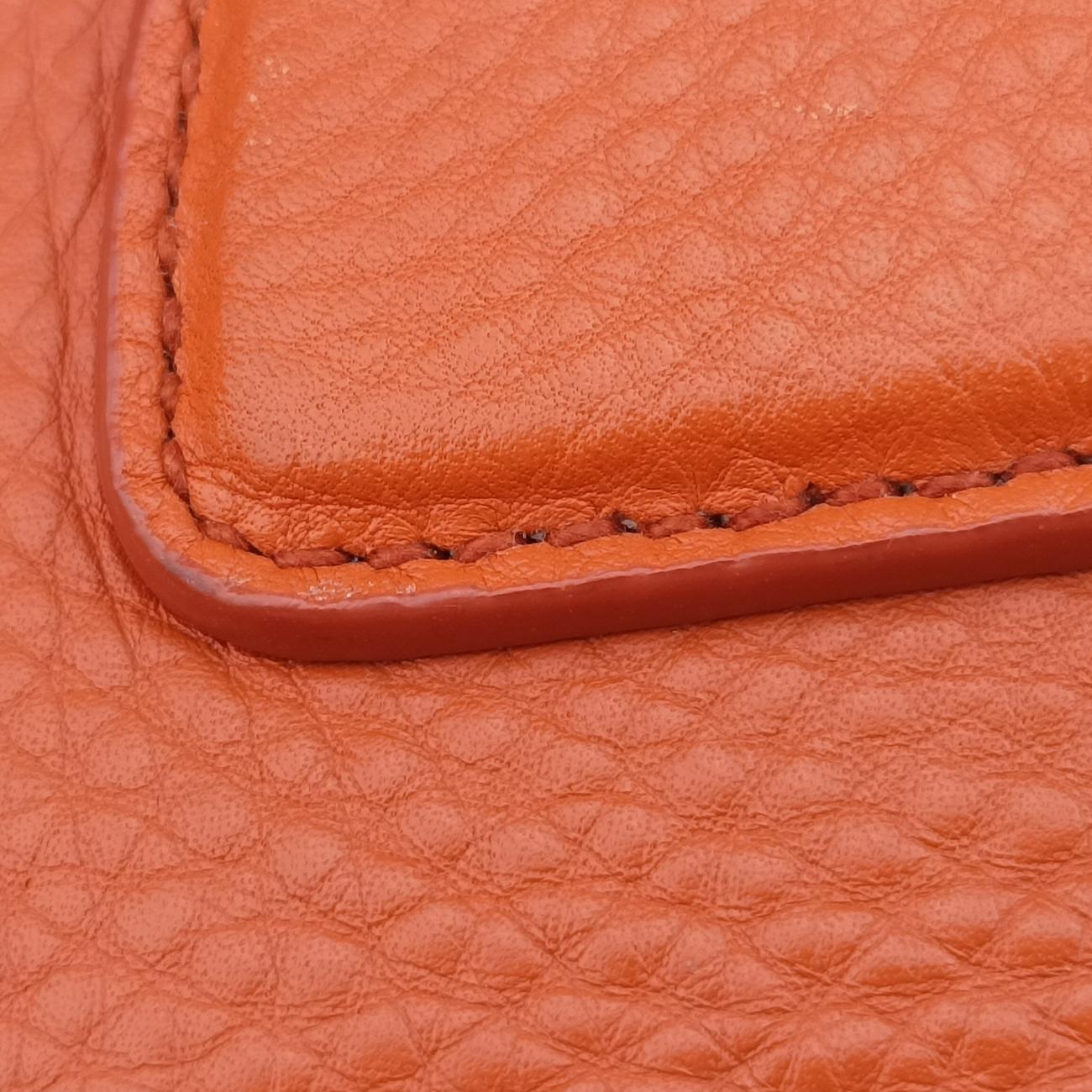 Vitello Daino Top HandleOrangeLeatherBN2420208ヴィッテロ ダイノ トップハンドルオレンジレザーBN2420208