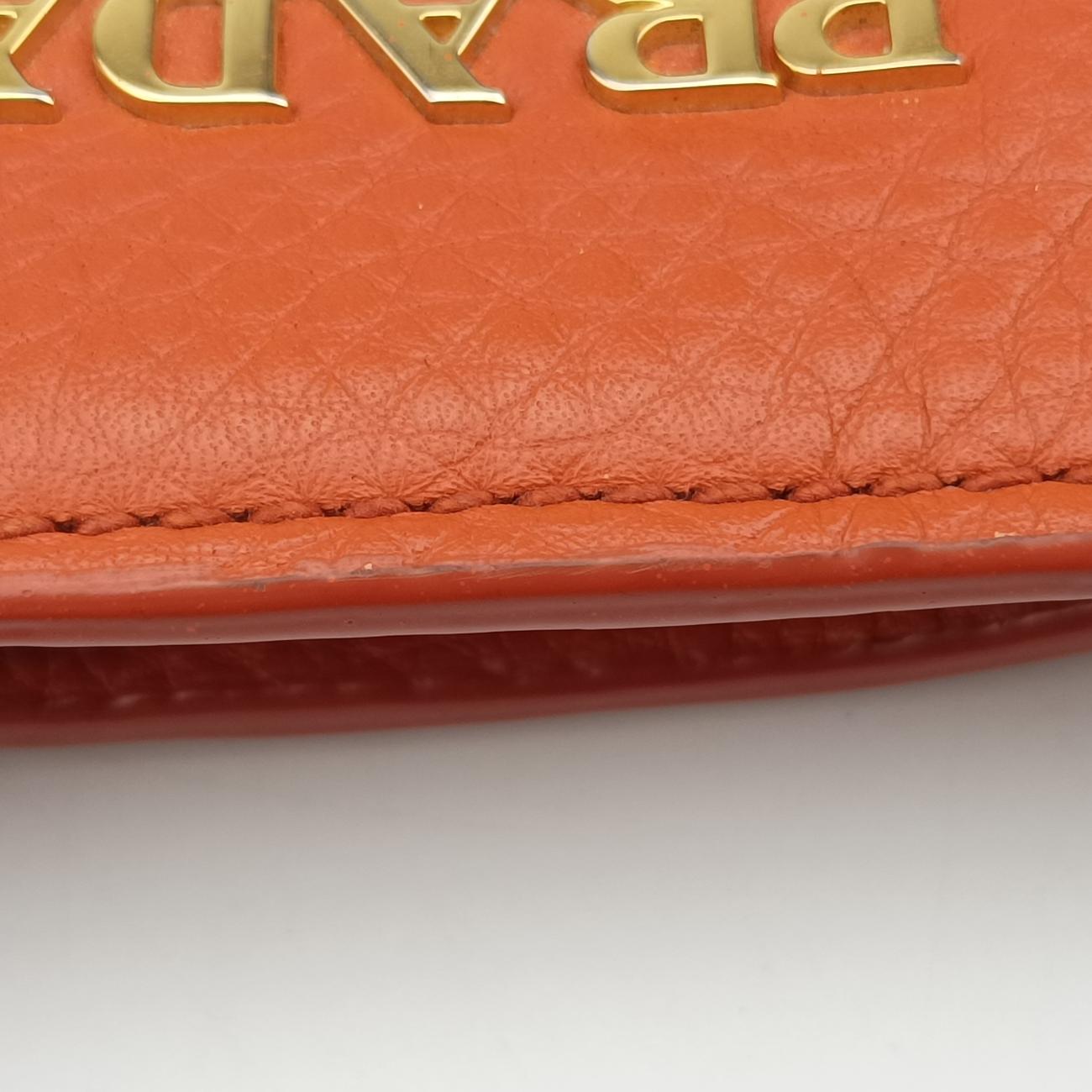 Vitello Daino Top HandleOrangeLeatherBN2420208ヴィッテロ ダイノ トップハンドルオレンジレザーBN2420208