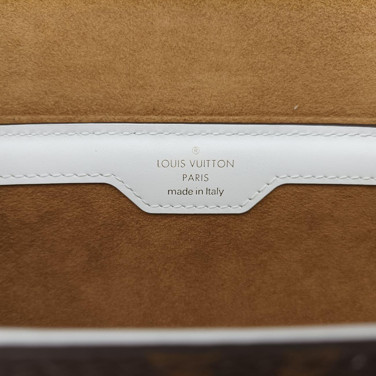 Papillon TrunkBrown×whiteMonogram Canvas×calf leatherM81485ICチップパピヨン トランクモノグラム/ブラウン系×ホワイトモノグラムキャンバス×カーフレザーM81485ICチップ