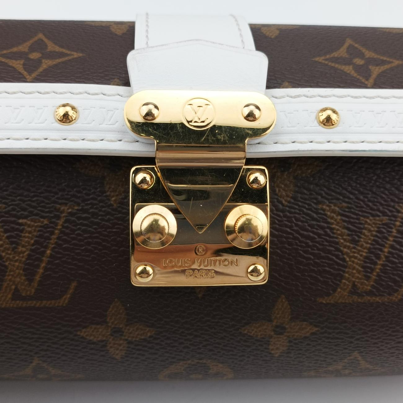Papillon TrunkBrown×whiteMonogram Canvas×calf leatherM81485ICチップパピヨン トランクモノグラム/ブラウン系×ホワイトモノグラムキャンバス×カーフレザーM81485ICチップ