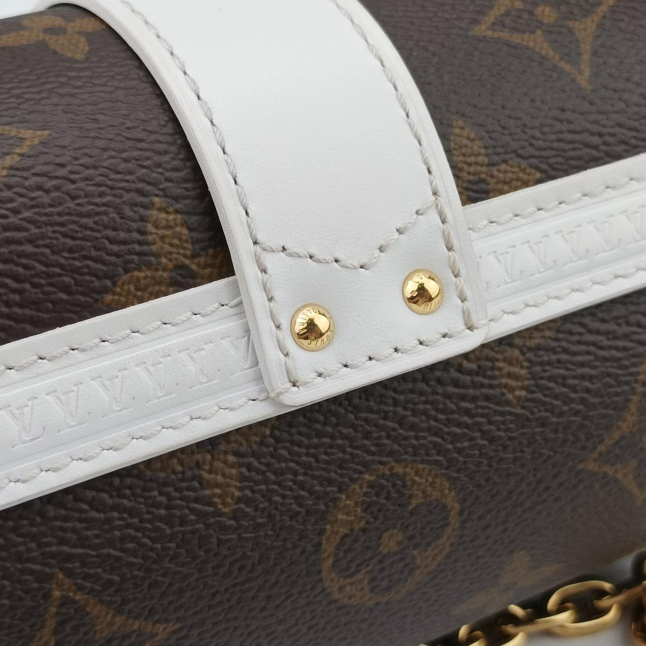 Papillon TrunkBrown×whiteMonogram Canvas×calf leatherM81485ICチップパピヨン トランクモノグラム/ブラウン系×ホワイトモノグラムキャンバス×カーフレザーM81485ICチップ