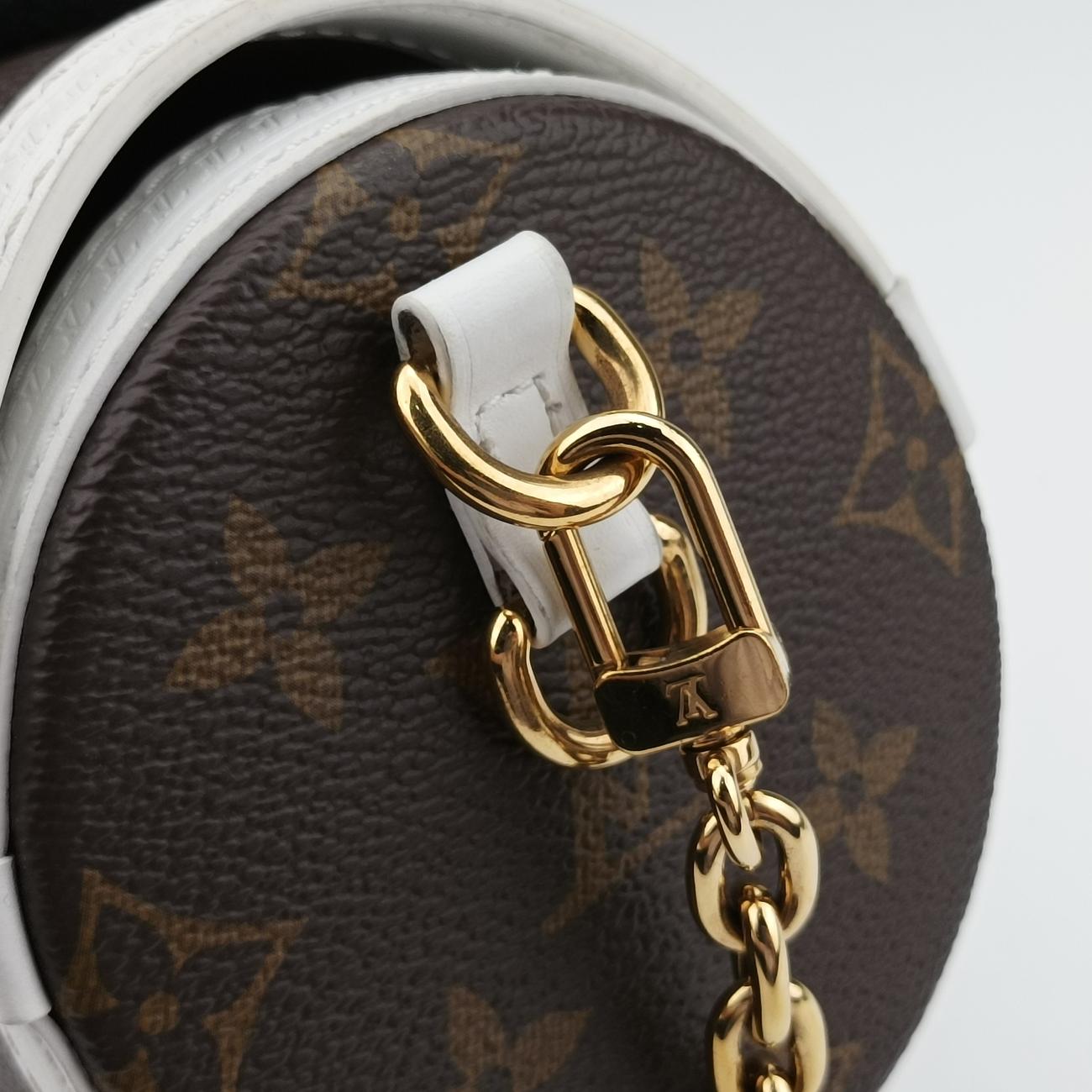 Papillon TrunkBrown×whiteMonogram Canvas×calf leatherM81485ICチップパピヨン トランクモノグラム/ブラウン系×ホワイトモノグラムキャンバス×カーフレザーM81485ICチップ