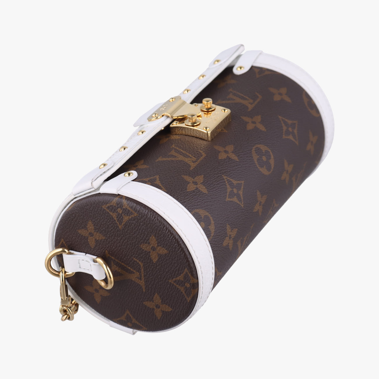 Papillon TrunkBrown×whiteMonogram Canvas×calf leatherM81485ICチップパピヨン トランクモノグラム/ブラウン系×ホワイトモノグラムキャンバス×カーフレザーM81485ICチップ