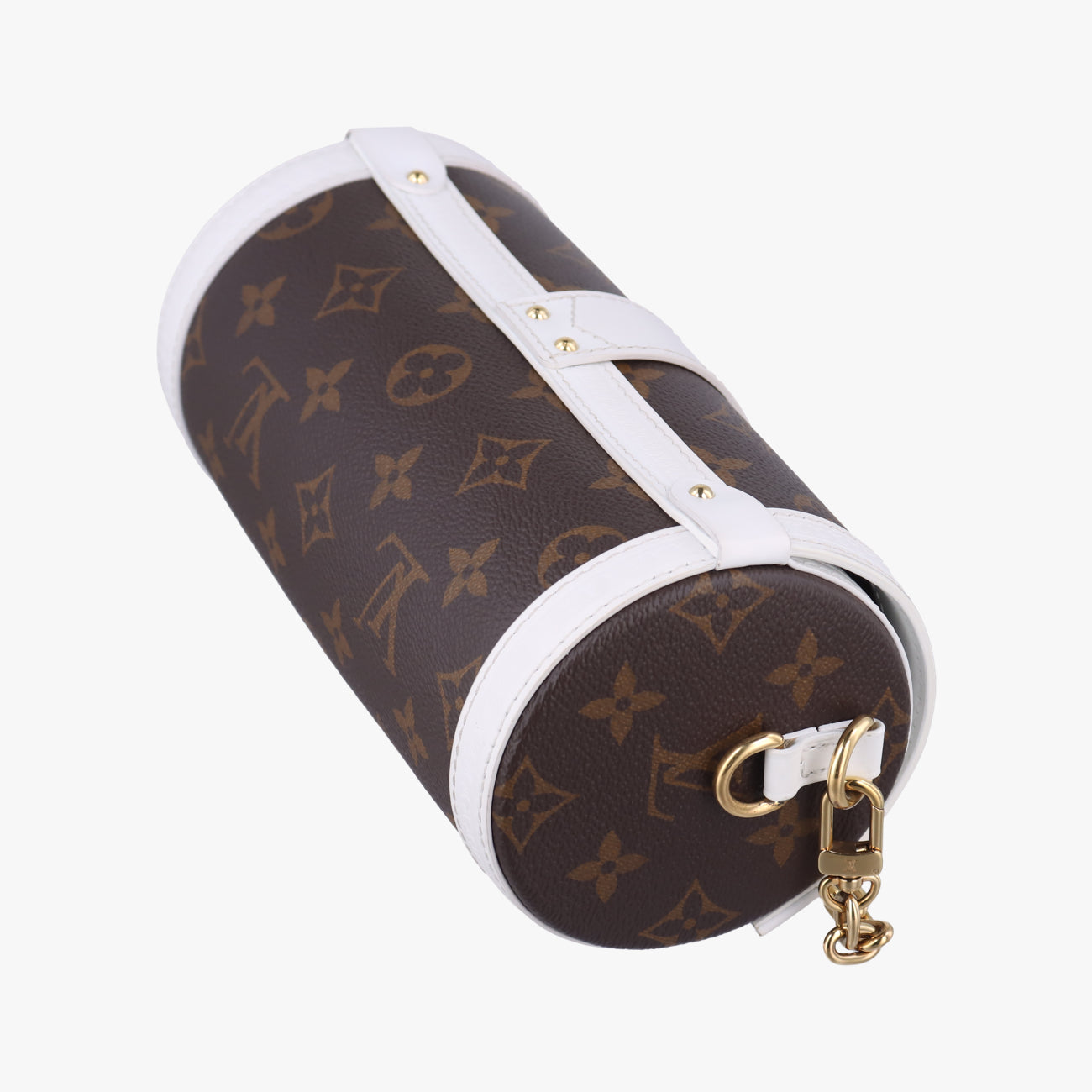 Papillon TrunkBrown×whiteMonogram Canvas×calf leatherM81485ICチップパピヨン トランクモノグラム/ブラウン系×ホワイトモノグラムキャンバス×カーフレザーM81485ICチップ