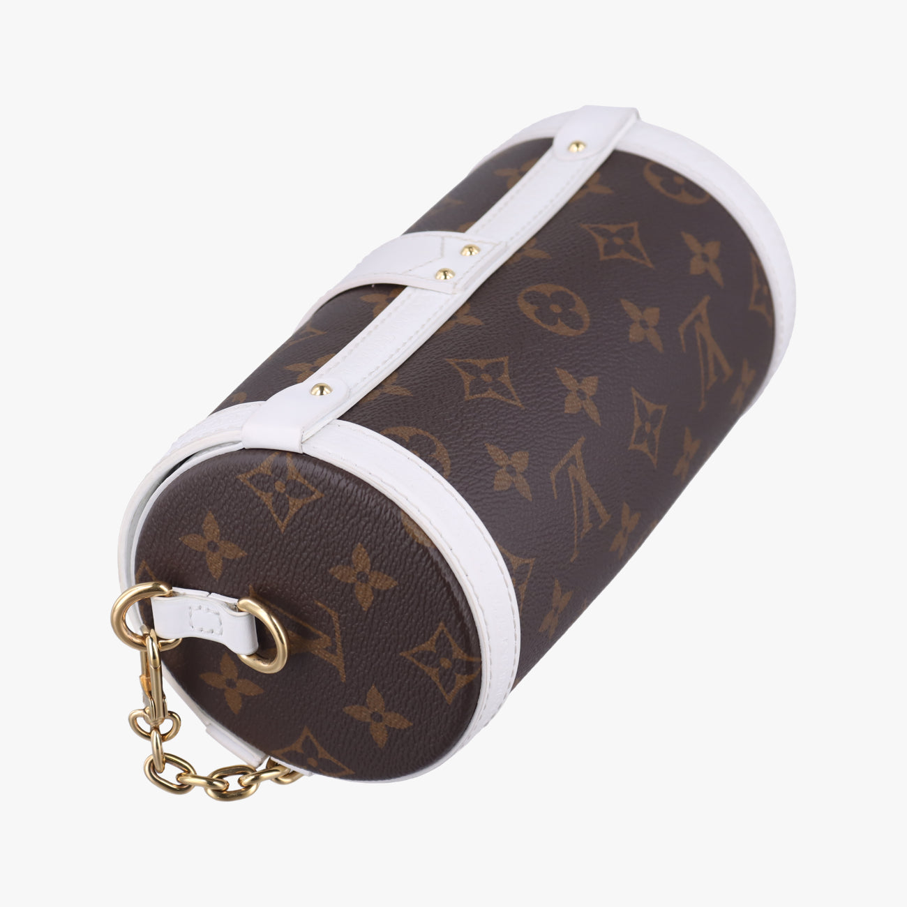 Papillon TrunkBrown×whiteMonogram Canvas×calf leatherM81485ICチップパピヨン トランクモノグラム/ブラウン系×ホワイトモノグラムキャンバス×カーフレザーM81485ICチップ