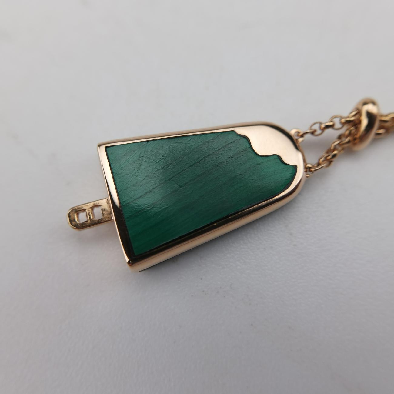 Gelati Malachite DiamondGreen×goldenAU750354744N6P9LLマラカイト ジェラーティ ダイヤモンドグリーン×ゴールドAU750354744N6P9LL