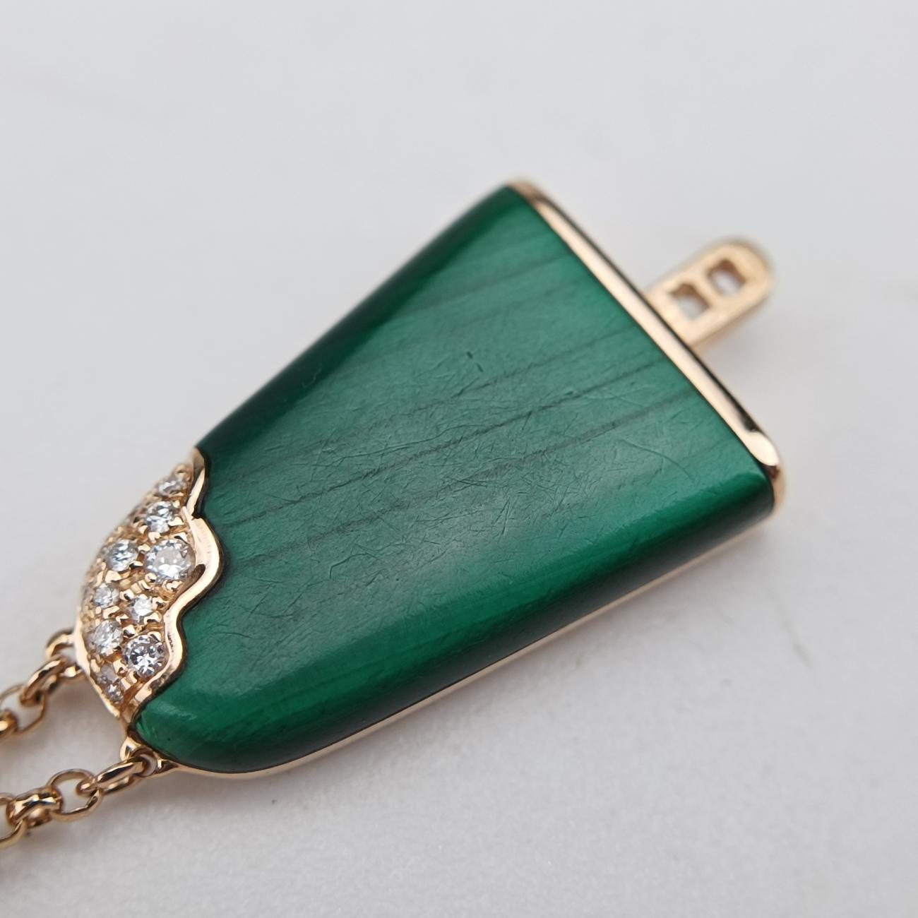 Gelati Malachite DiamondGreen×goldenAU750354744N6P9LLマラカイト ジェラーティ ダイヤモンドグリーン×ゴールドAU750354744N6P9LL