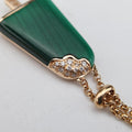 Gelati Malachite DiamondGreen×goldenAU750354744N6P9LLマラカイト ジェラーティ ダイヤモンドグリーン×ゴールドAU750354744N6P9LL
