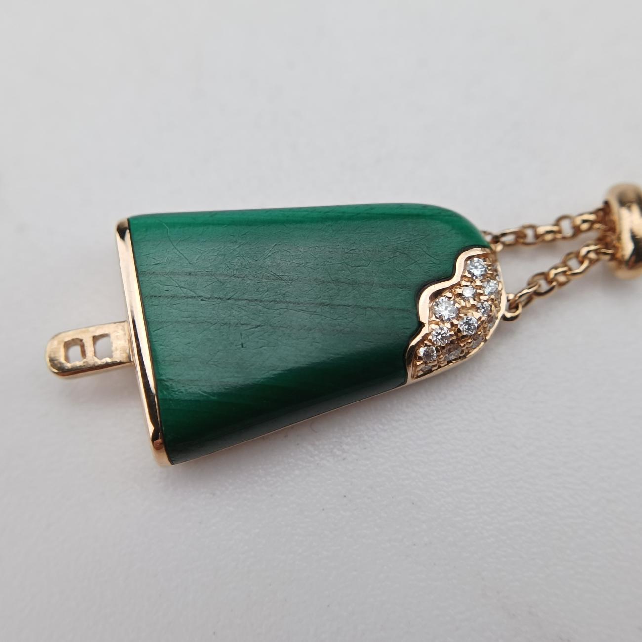 Gelati Malachite DiamondGreen×goldenAU750354744N6P9LLマラカイト ジェラーティ ダイヤモンドグリーン×ゴールドAU750354744N6P9LL