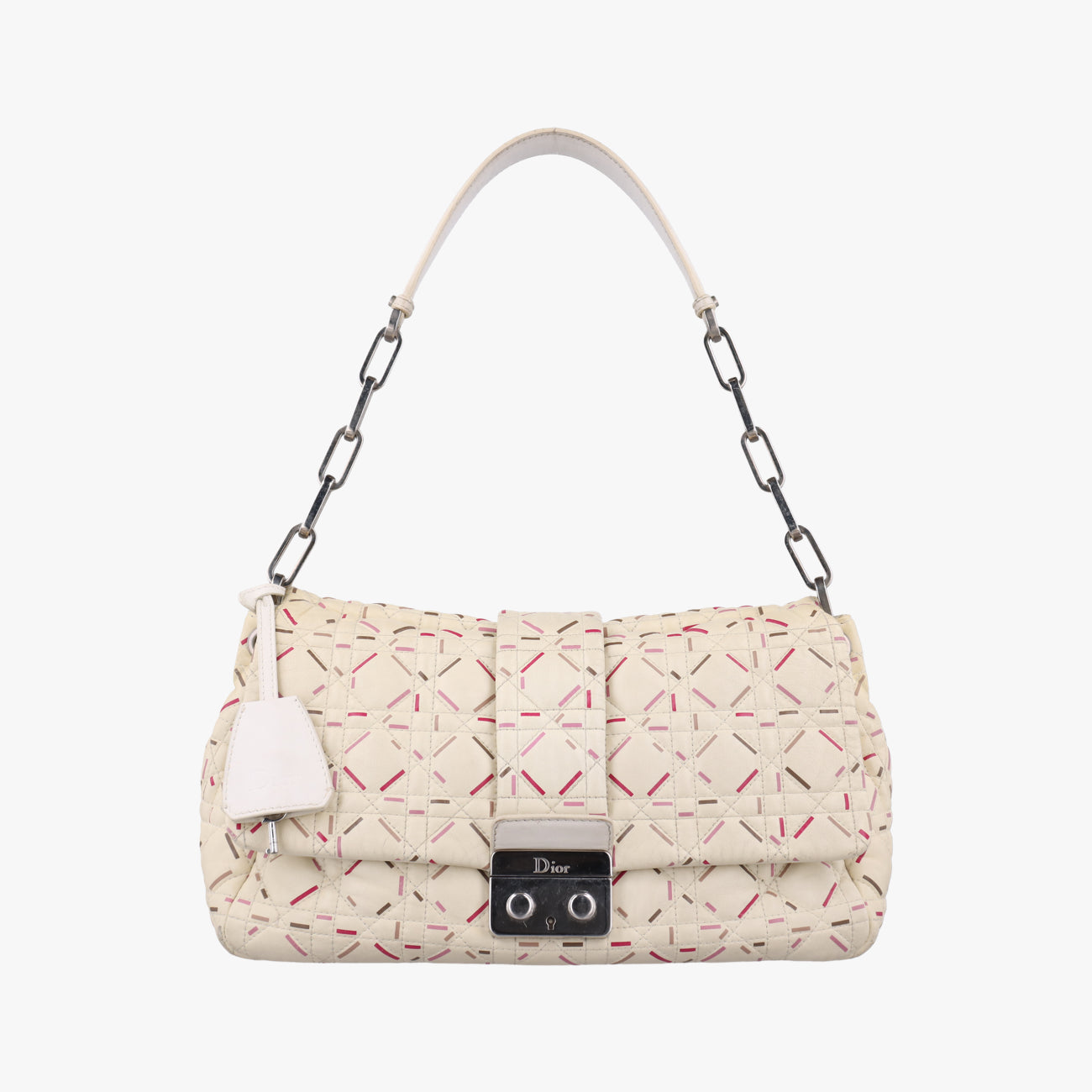 Miss Dior New Rock Cannage StitchWhitelambskin15-BO-0151ミス ディオール ニューロック カナージュ ステッチホワイトラムスキン15-BO-0151