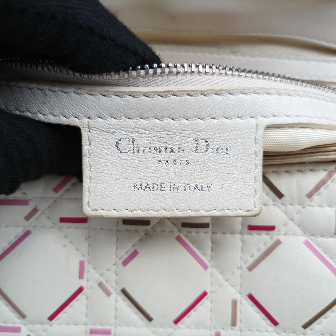 Miss Dior New Rock Cannage StitchWhitelambskin15-BO-0151ミス ディオール ニューロック カナージュ ステッチホワイトラムスキン15-BO-0151