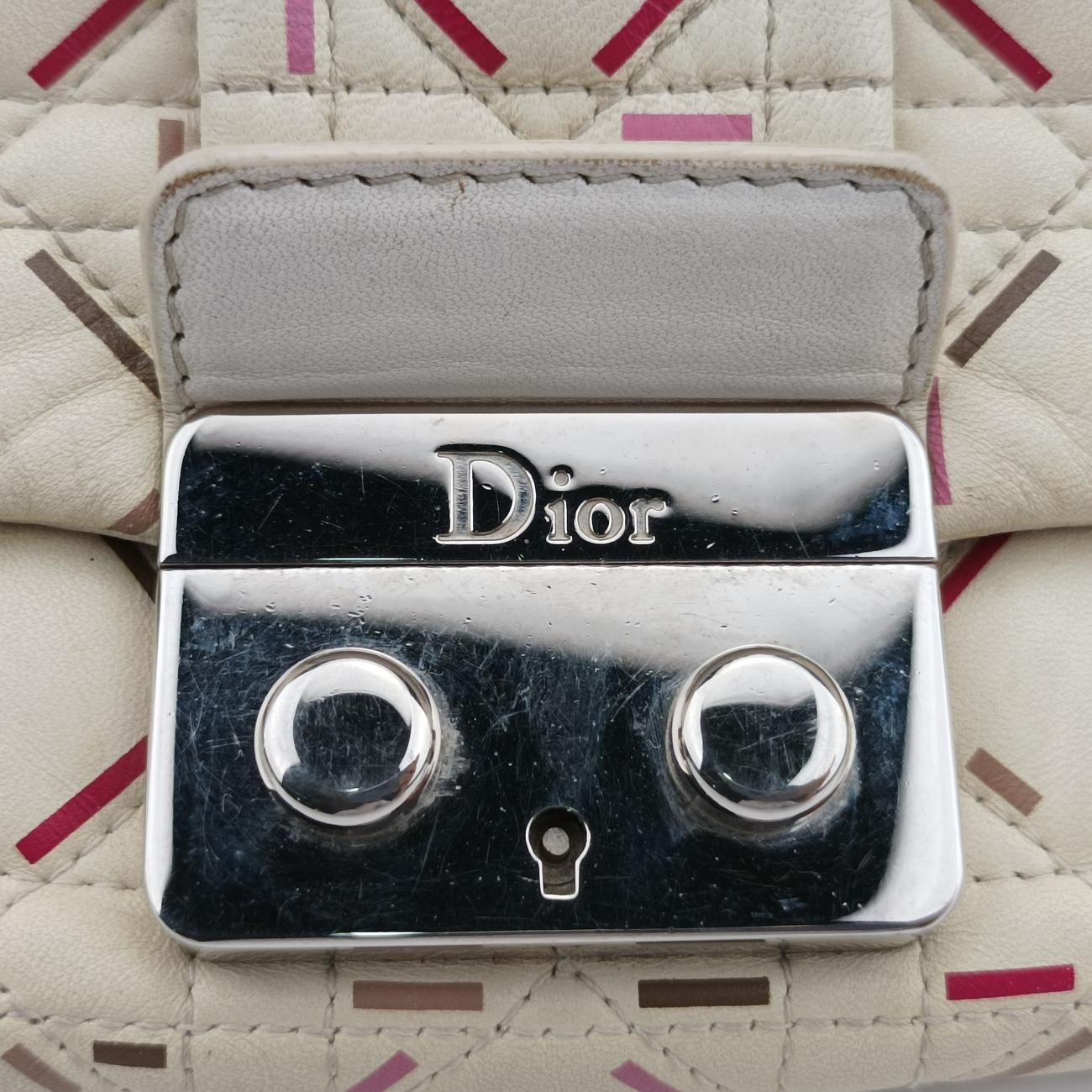 Miss Dior New Rock Cannage StitchWhitelambskin15-BO-0151ミス ディオール ニューロック カナージュ ステッチホワイトラムスキン15-BO-0151