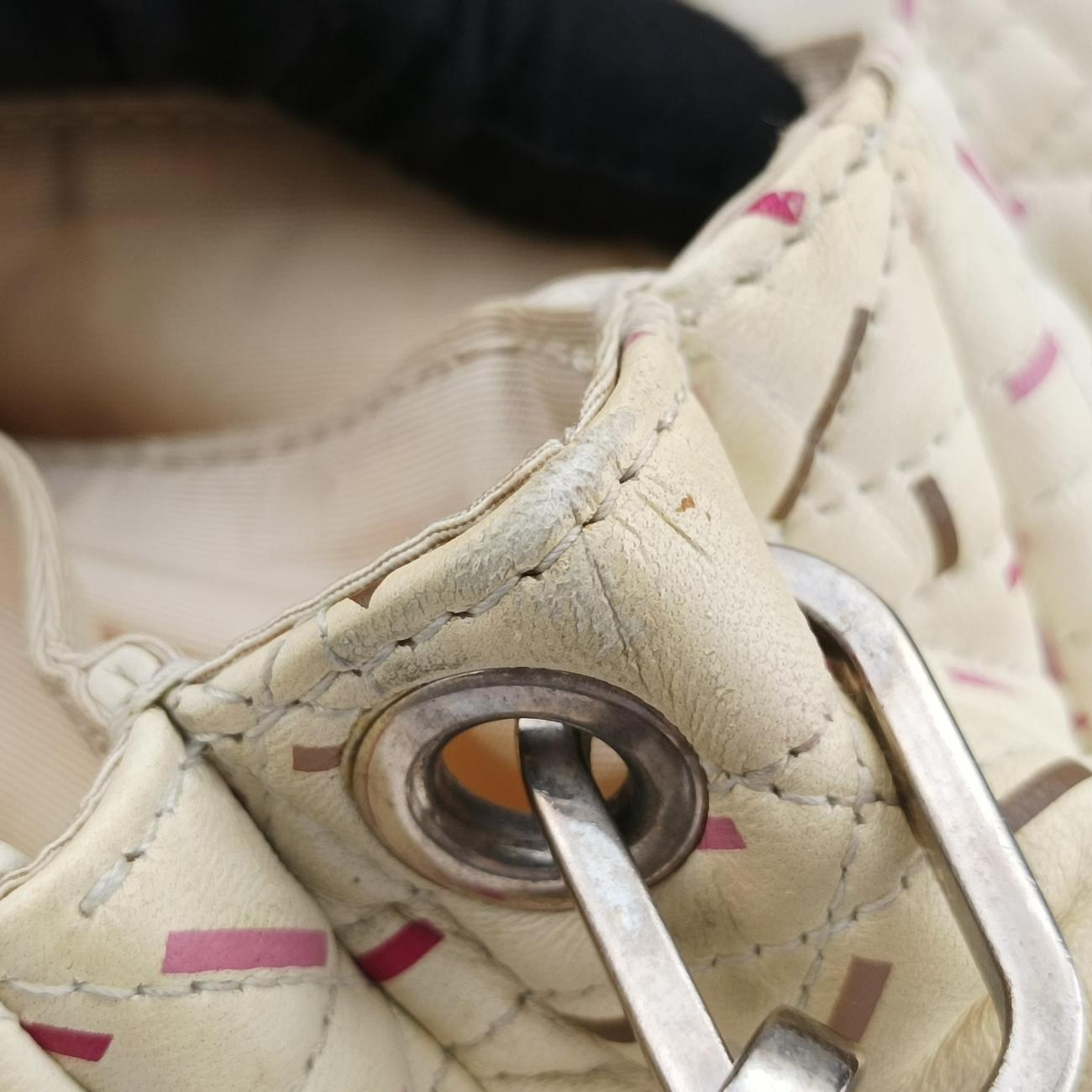 Miss Dior New Rock Cannage StitchWhitelambskin15-BO-0151ミス ディオール ニューロック カナージュ ステッチホワイトラムスキン15-BO-0151