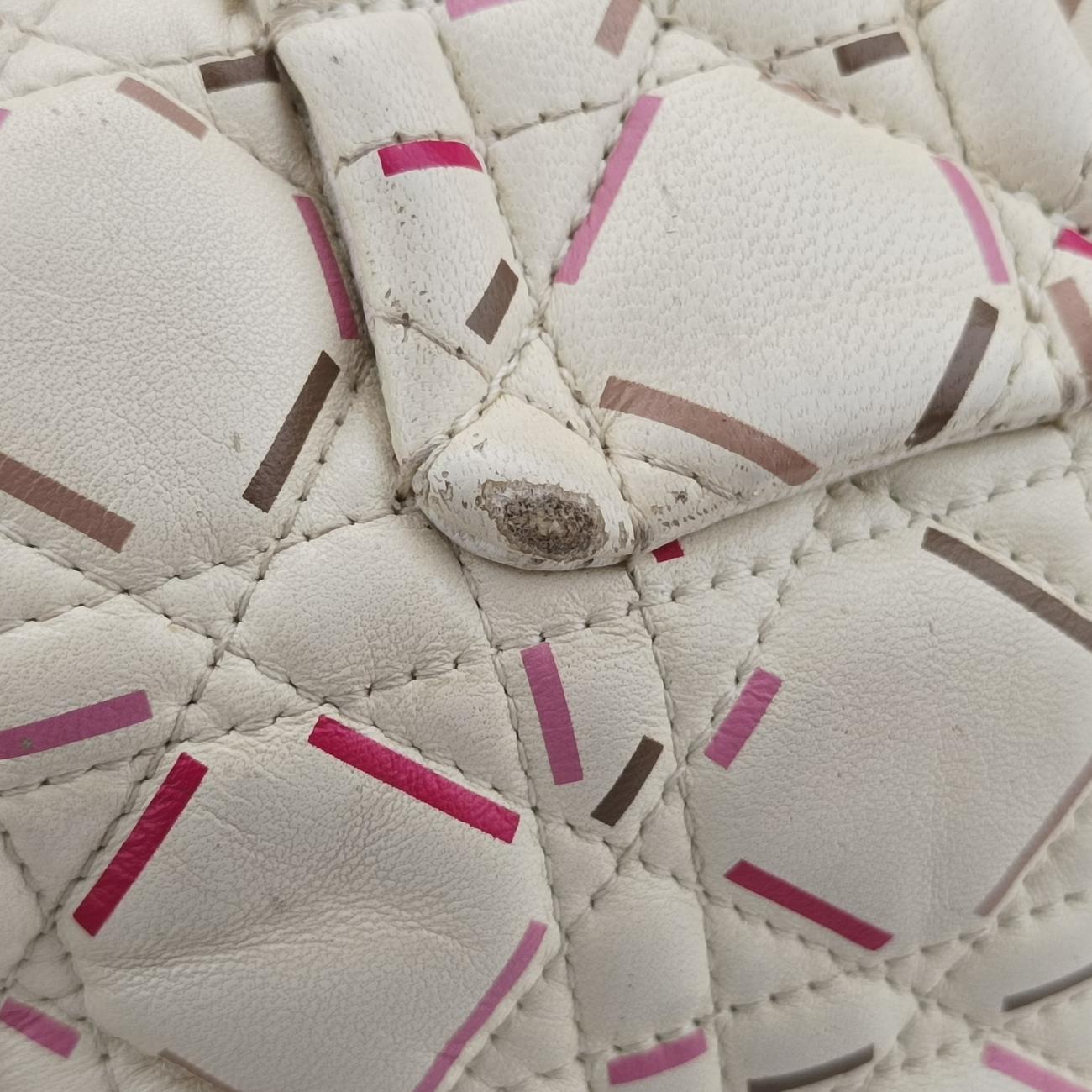 Miss Dior New Rock Cannage StitchWhitelambskin15-BO-0151ミス ディオール ニューロック カナージュ ステッチホワイトラムスキン15-BO-0151