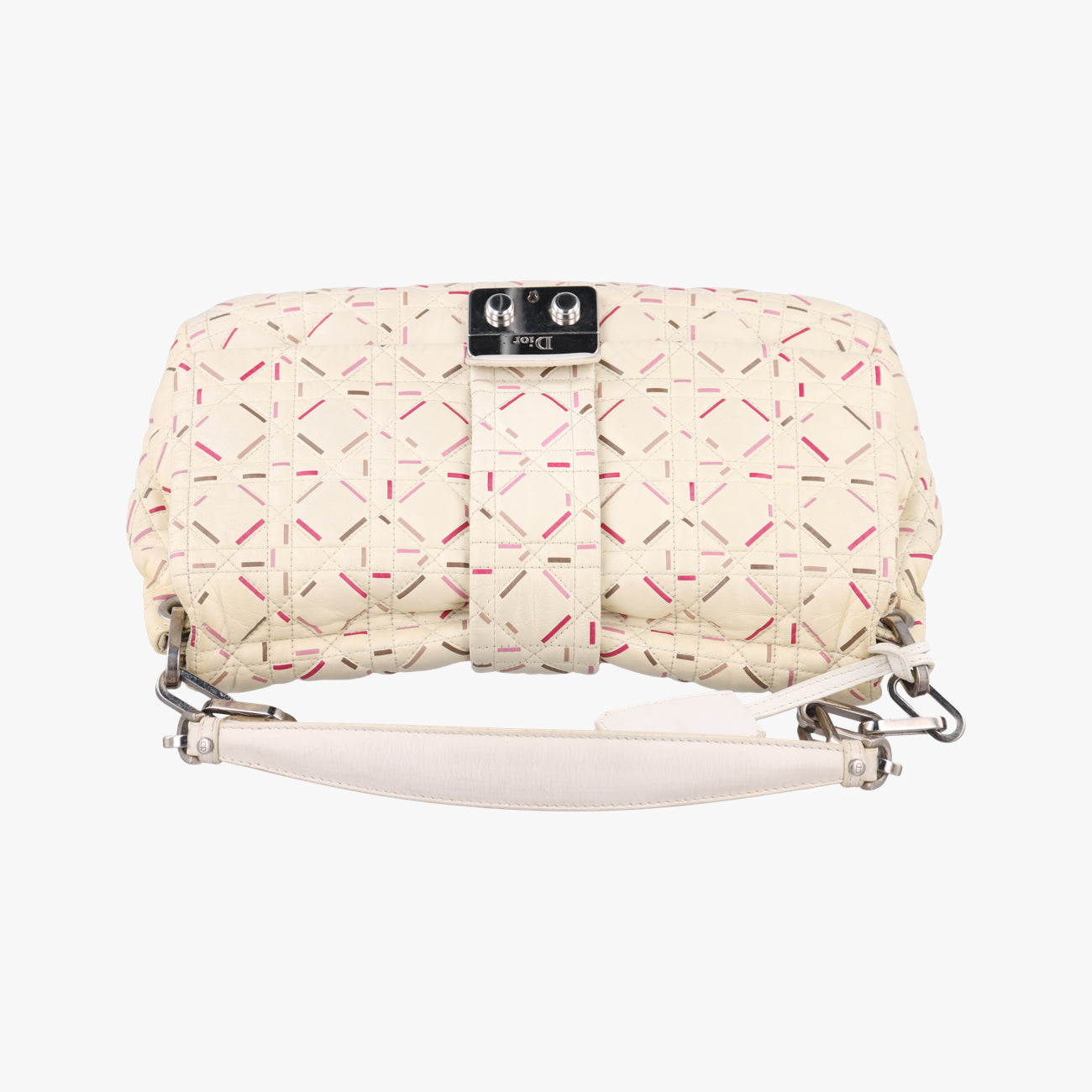 Miss Dior New Rock Cannage StitchWhitelambskin15-BO-0151ミス ディオール ニューロック カナージュ ステッチホワイトラムスキン15-BO-0151