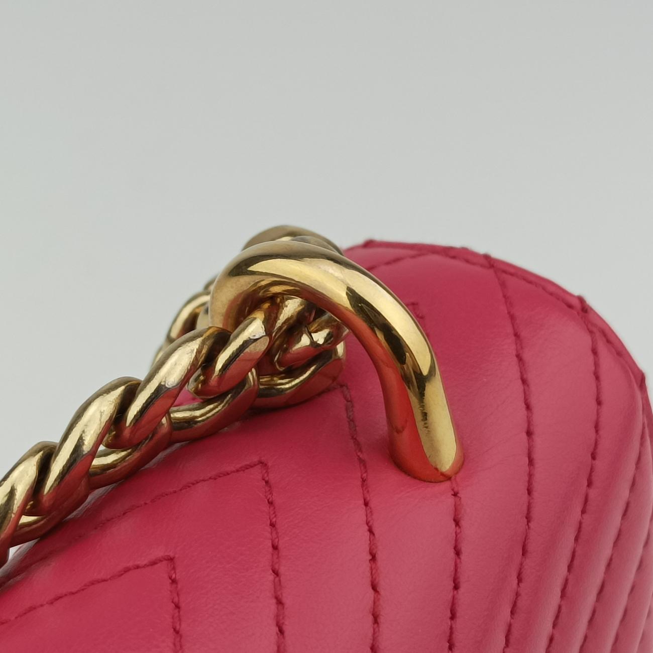 Turn lock Chevron Impunture Autre CuirRoseLeather31/A3ターン ロックローズ レッドレザー31/A3