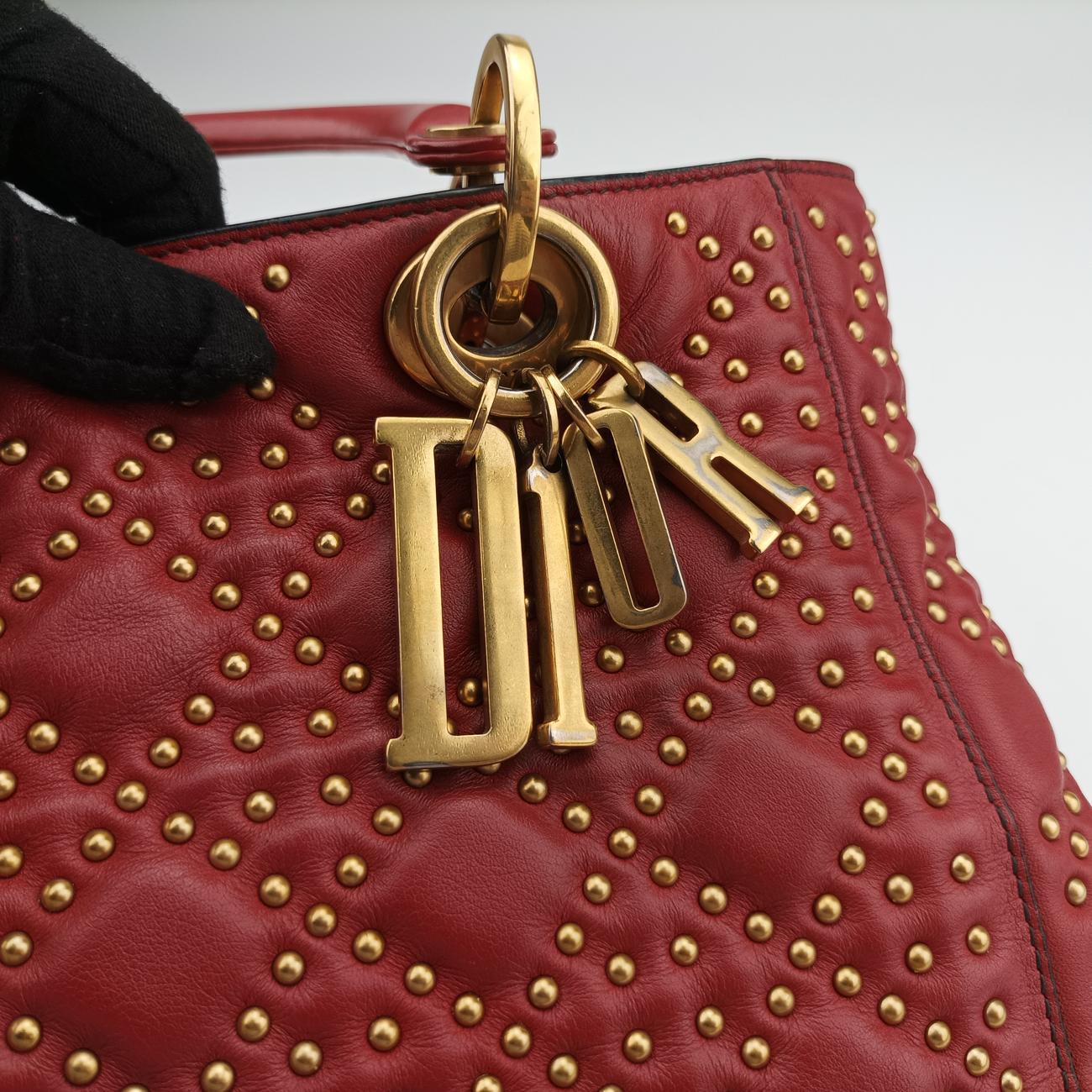 Lady DiorRedLeather01-BO-1117レディディオールレッドレザー01-BO-1117