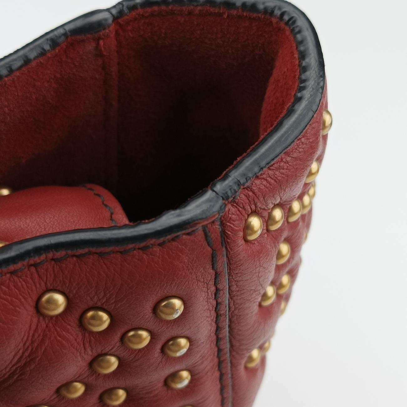 Lady DiorRedLeather01-BO-1117レディディオールレッドレザー01-BO-1117
