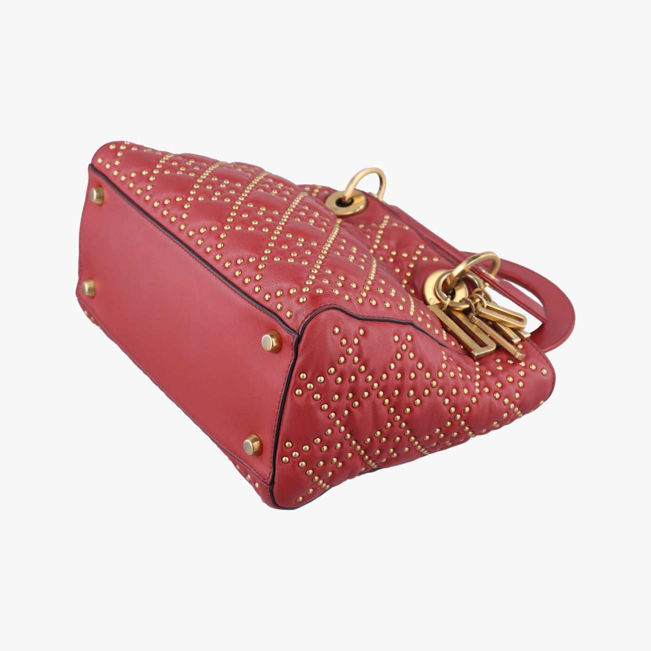 Lady DiorRedLeather01-BO-1117レディディオールレッドレザー01-BO-1117