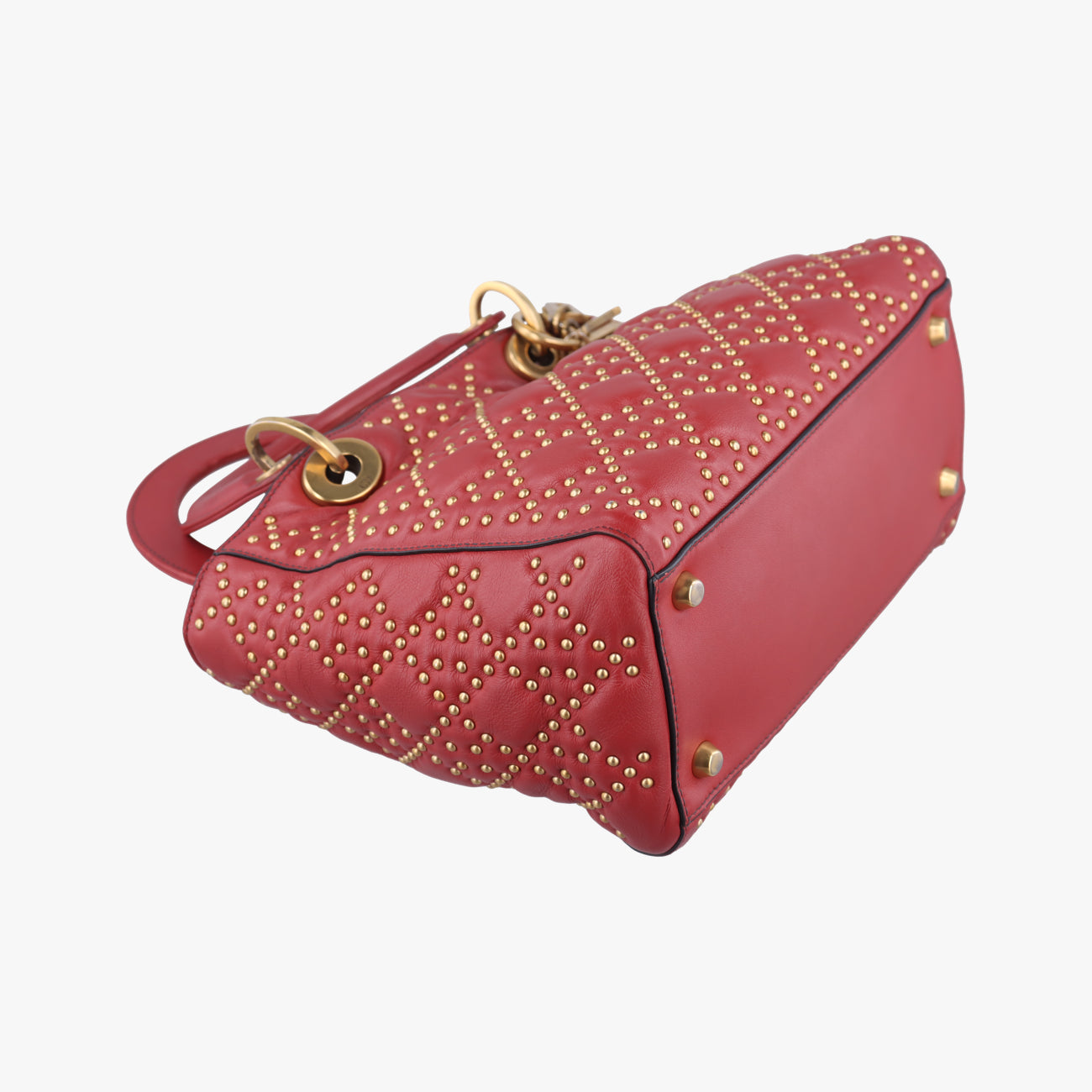 Lady DiorRedLeather01-BO-1117レディディオールレッドレザー01-BO-1117