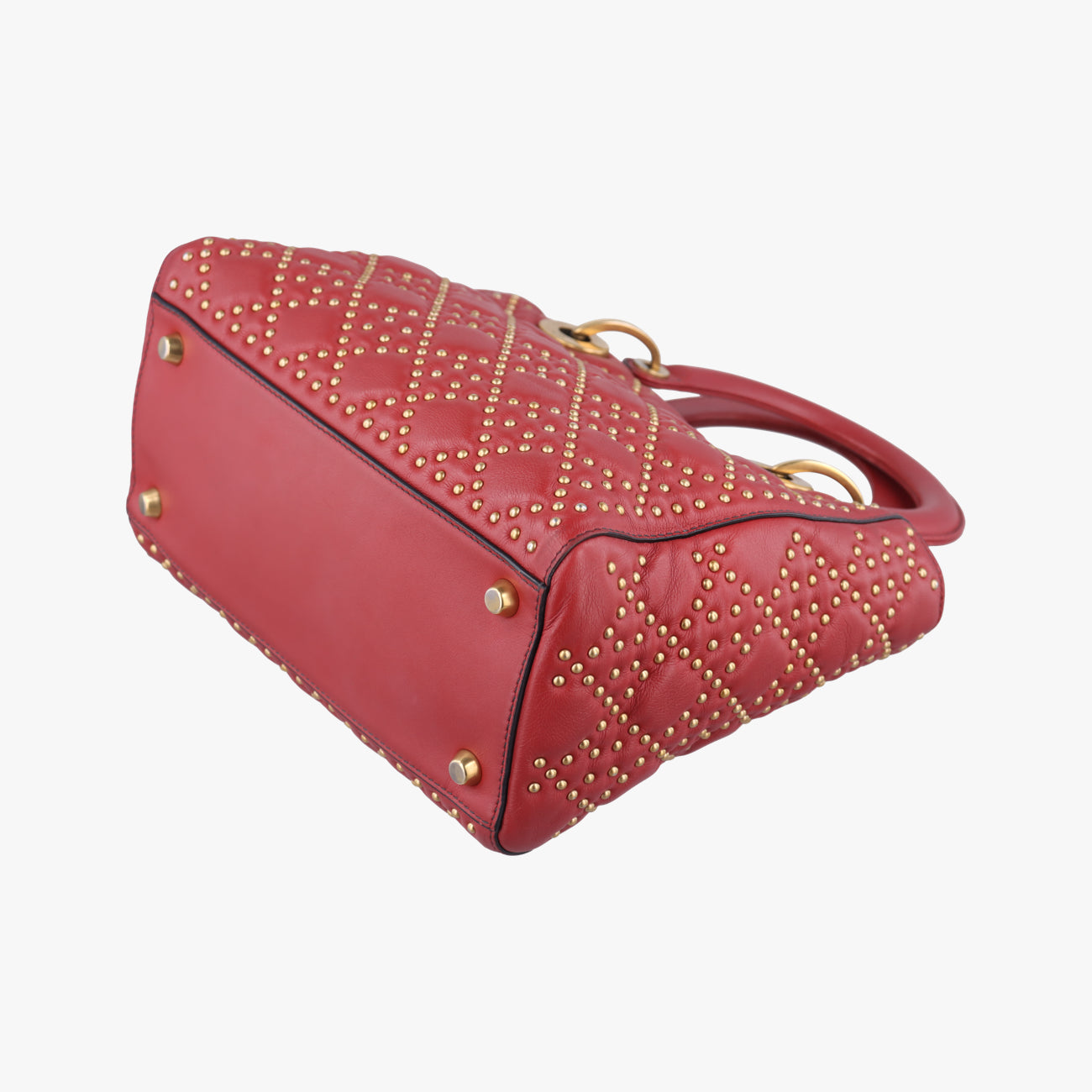 Lady DiorRedLeather01-BO-1117レディディオールレッドレザー01-BO-1117