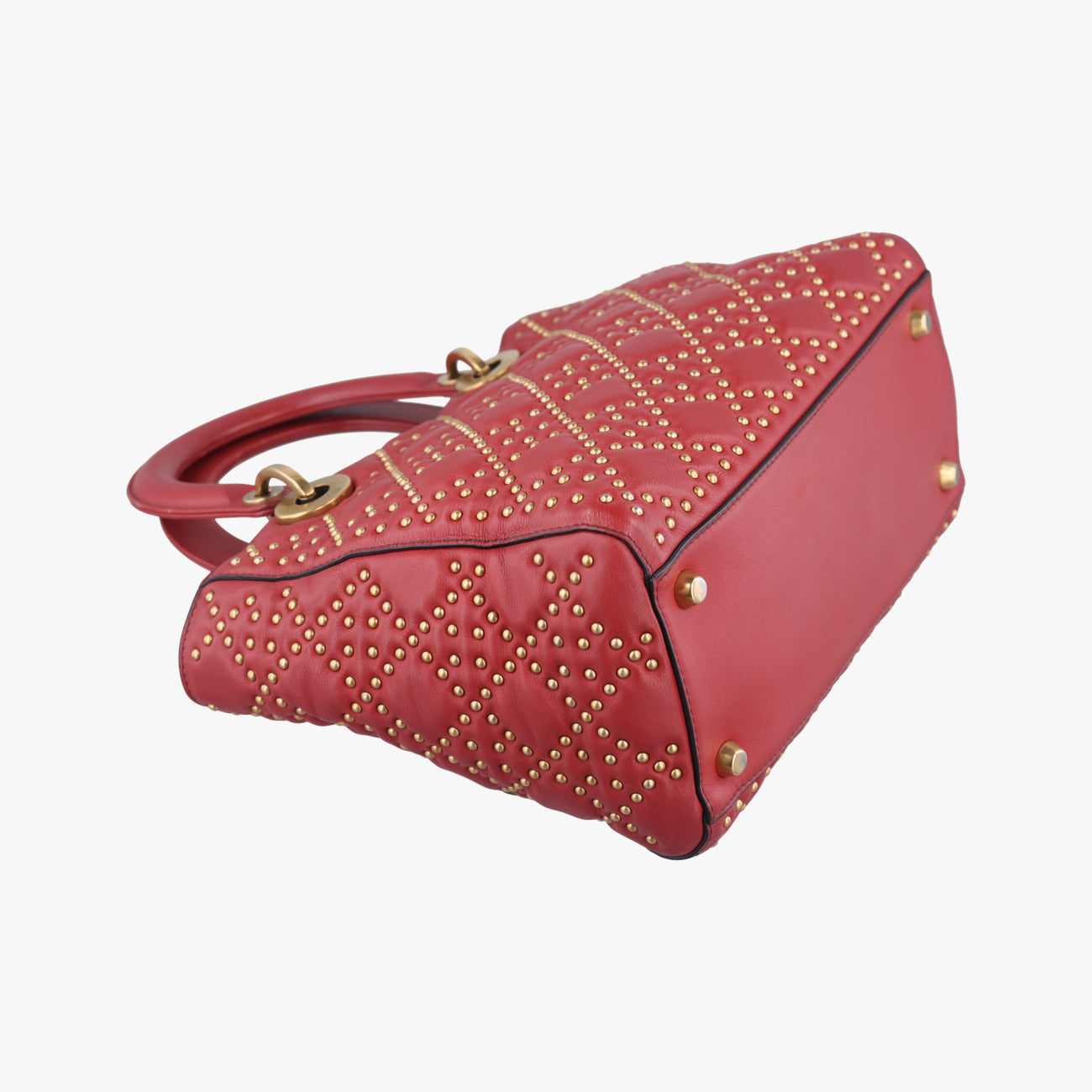 Lady DiorRedLeather01-BO-1117レディディオールレッドレザー01-BO-1117
