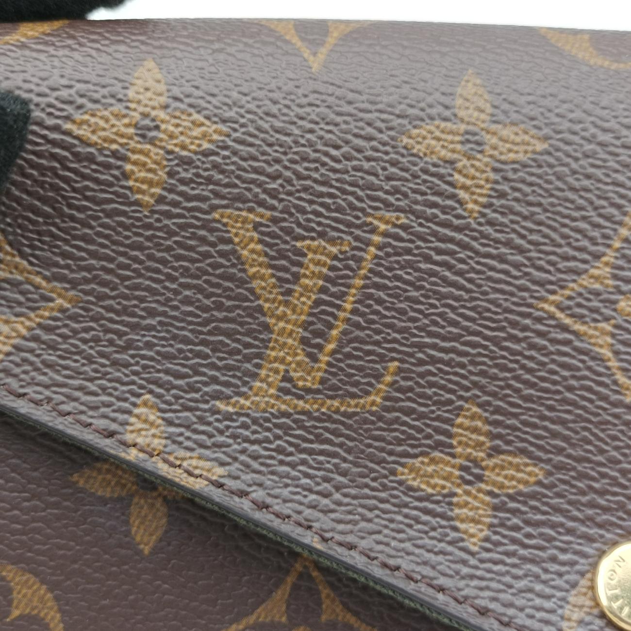 Multi Pochette FeLICIEBrown×KHAKIMonogram CanvasM80091ICチップミュルティ ポシェット フェリシーモノグラム/ブラウン系×カーキモノグラムキャンバスM80091ICチップ