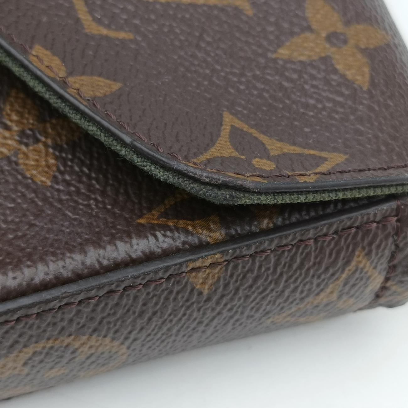 Multi Pochette FeLICIEBrown×KHAKIMonogram CanvasM80091ICチップミュルティ ポシェット フェリシーモノグラム/ブラウン系×カーキモノグラムキャンバスM80091ICチップ