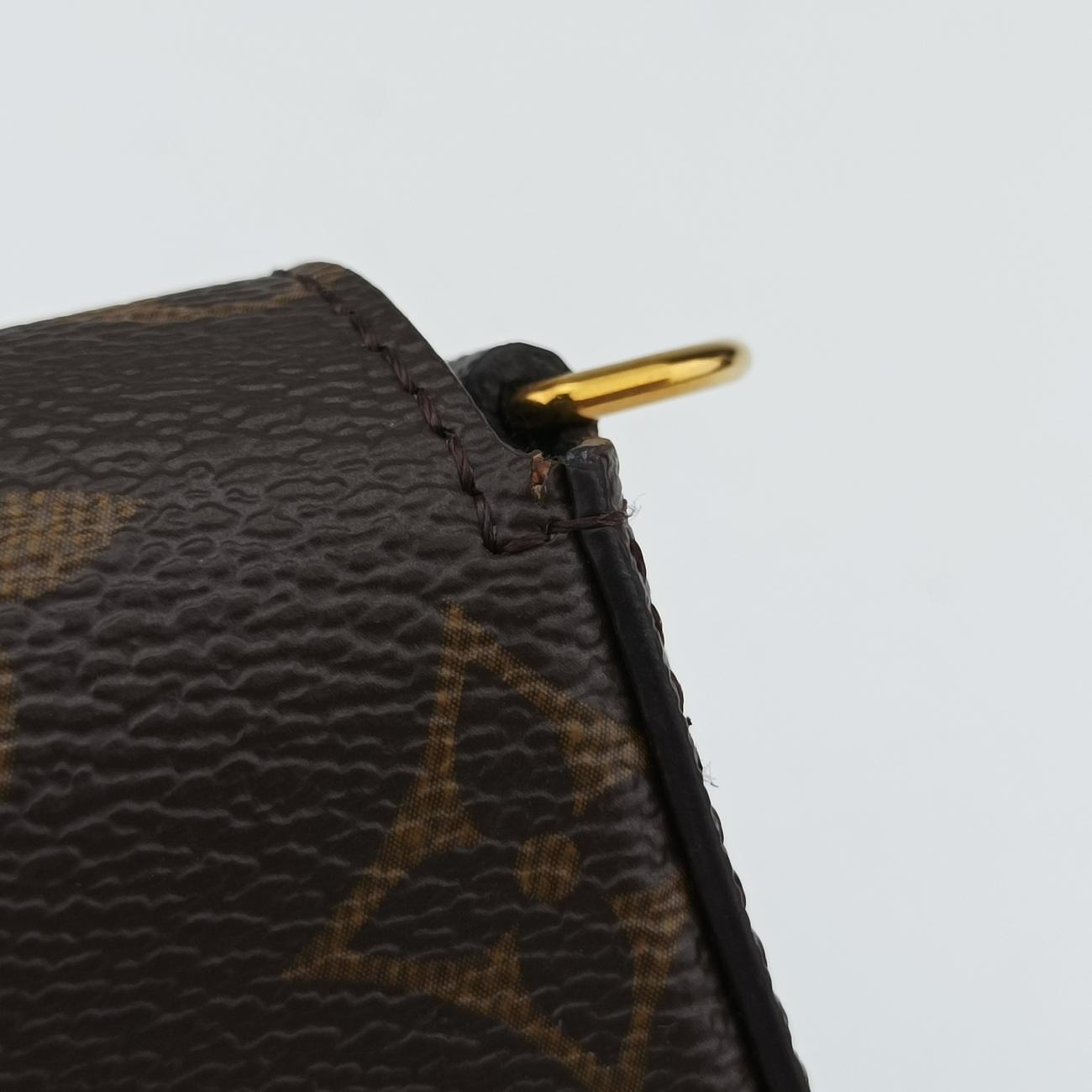 Multi Pochette FeLICIEBrown×KHAKIMonogram CanvasM80091ICチップミュルティ ポシェット フェリシーモノグラム/ブラウン系×カーキモノグラムキャンバスM80091ICチップ