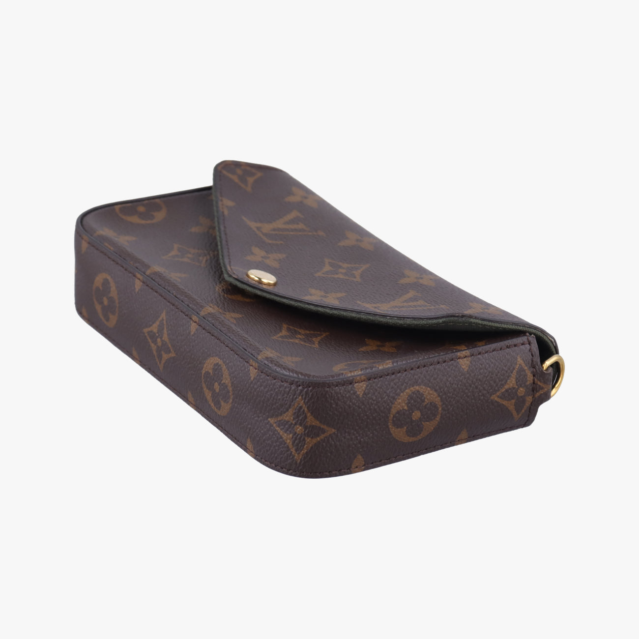 Multi Pochette FeLICIEBrown×KHAKIMonogram CanvasM80091ICチップミュルティ ポシェット フェリシーモノグラム/ブラウン系×カーキモノグラムキャンバスM80091ICチップ