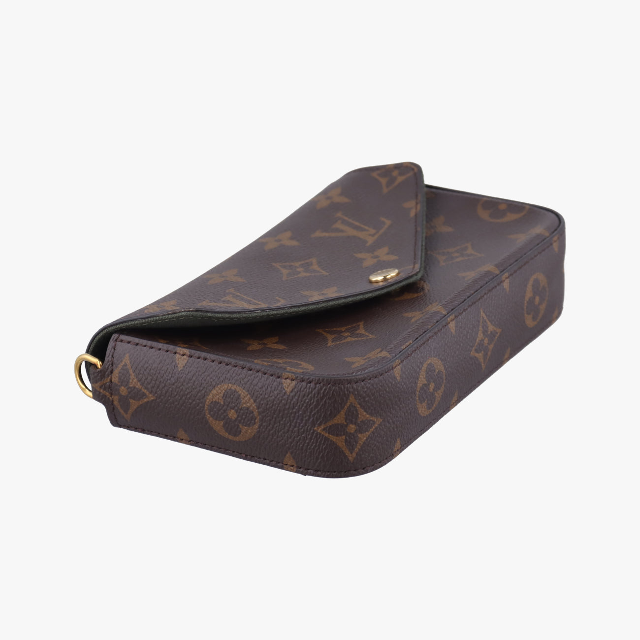 Multi Pochette FeLICIEBrown×KHAKIMonogram CanvasM80091ICチップミュルティ ポシェット フェリシーモノグラム/ブラウン系×カーキモノグラムキャンバスM80091ICチップ