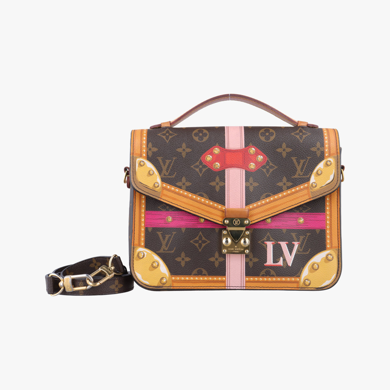Summer Trunk Pochette MeTISbrown×multiMonogram CanvasM43628DR2148サマートランク ポシェット メティスモノグラム/ブラウン系×マルチモノグラムキャンバスM43628DR2148