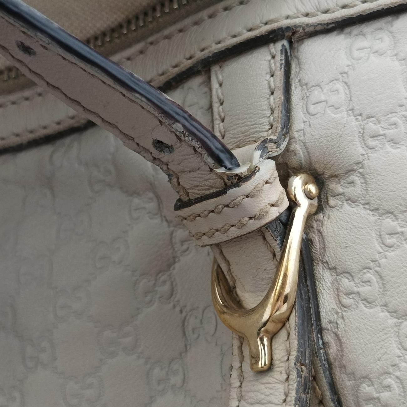 Microguccissima JoyWhiteLeather322231B014890435マイクログッチシマホワイトレザー322231B014890435