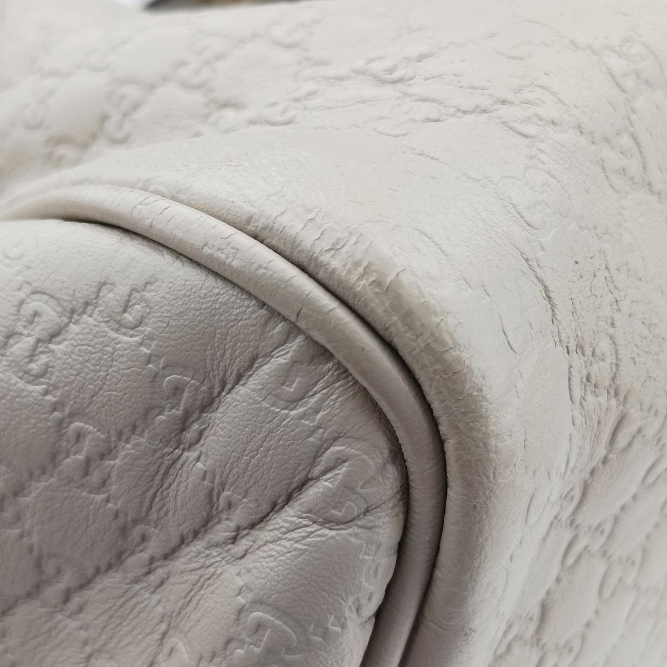 Microguccissima JoyWhiteLeather322231B014890435マイクログッチシマホワイトレザー322231B014890435