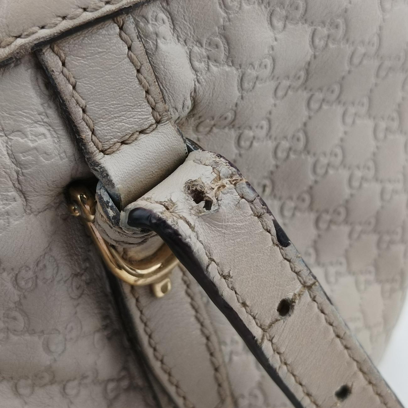 Microguccissima JoyWhiteLeather322231B014890435マイクログッチシマホワイトレザー322231B014890435