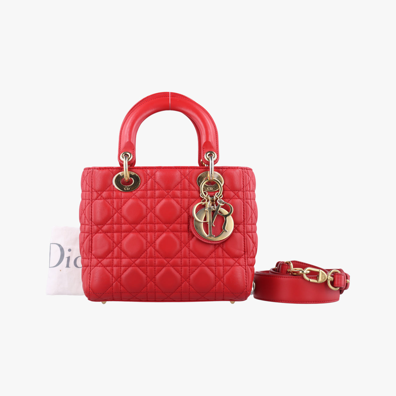 Lady DiorRedlambskin29-MA-0157レディディオールレッドラムスキン29-MA-0157