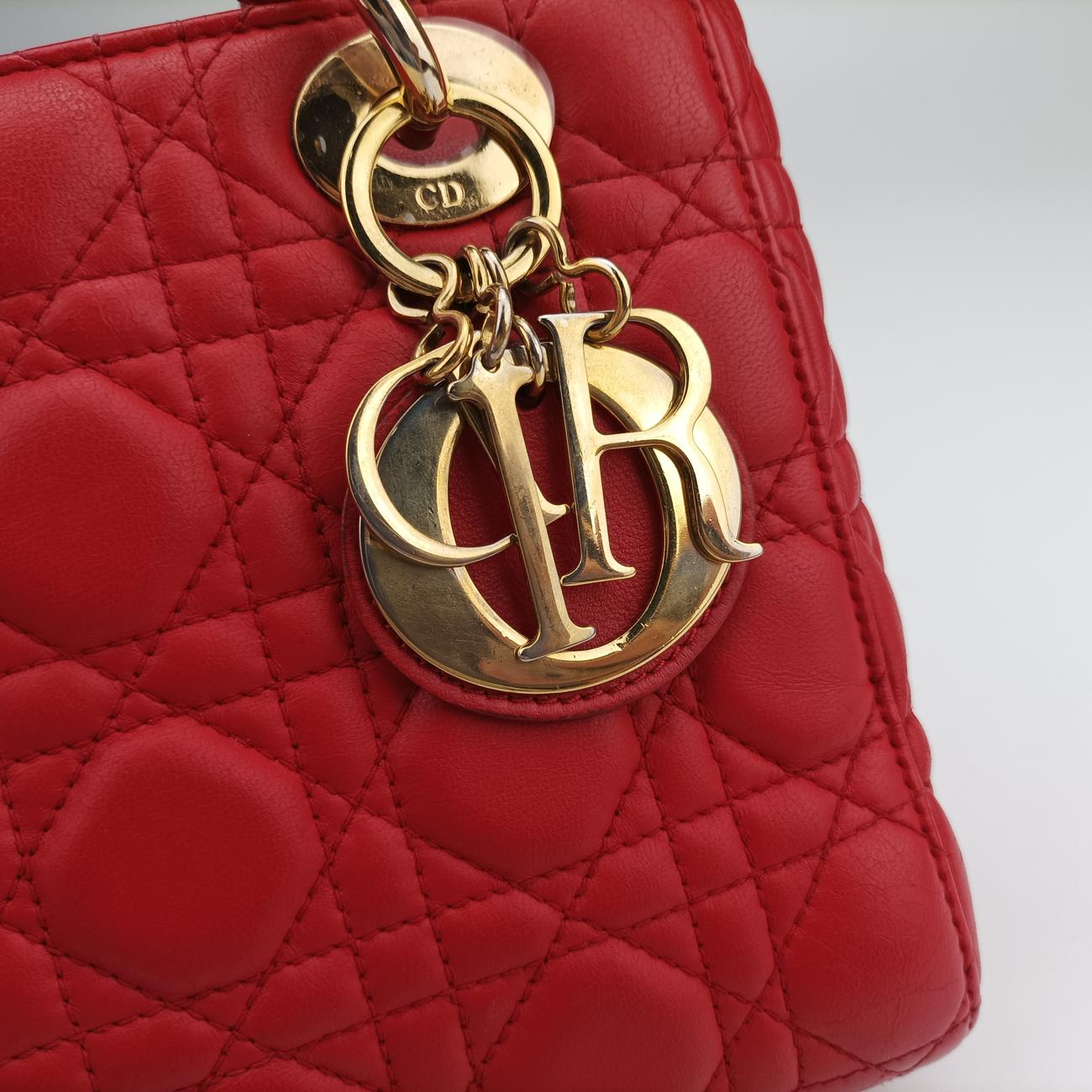 Lady DiorRedlambskin29-MA-0157レディディオールレッドラムスキン29-MA-0157