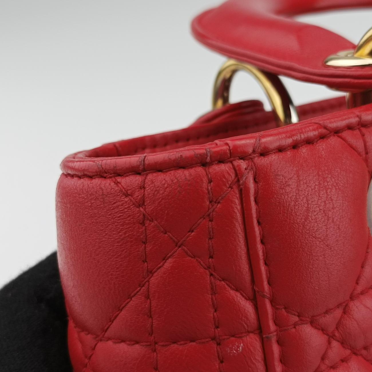 Lady DiorRedlambskin29-MA-0157レディディオールレッドラムスキン29-MA-0157
