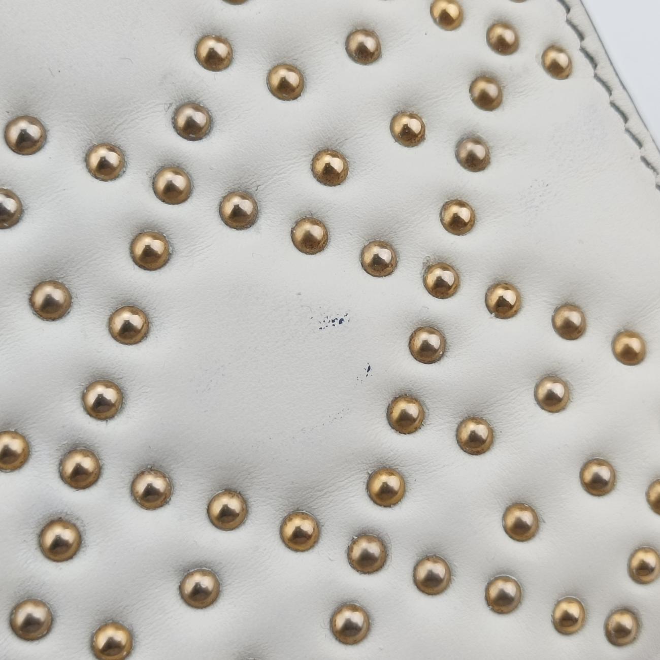 STUDDED CANNAGE LADYWhiteLeather12-MA-0117スタッズ カナージュホワイトレザー12-MA-0117
