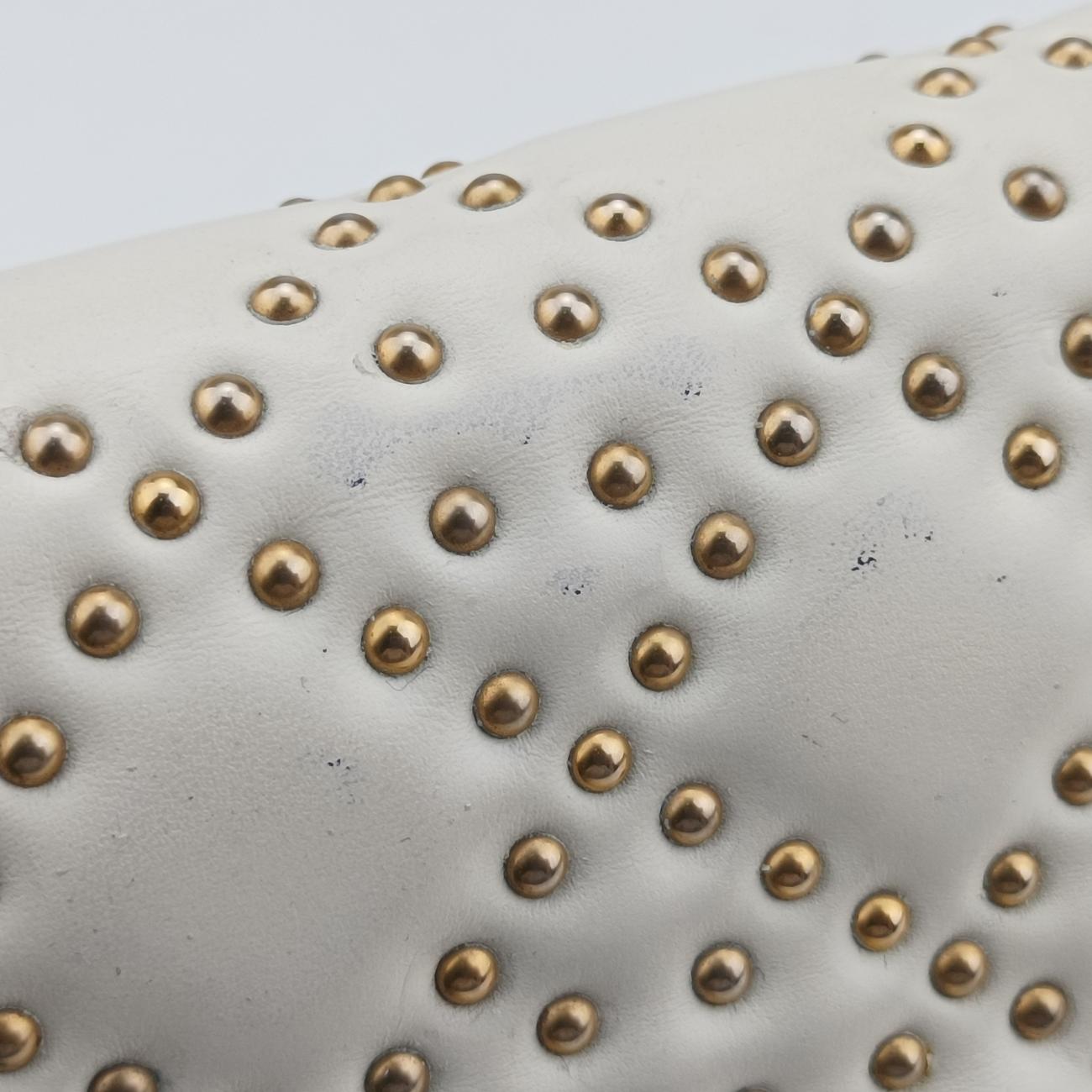 STUDDED CANNAGE LADYWhiteLeather12-MA-0117スタッズ カナージュホワイトレザー12-MA-0117
