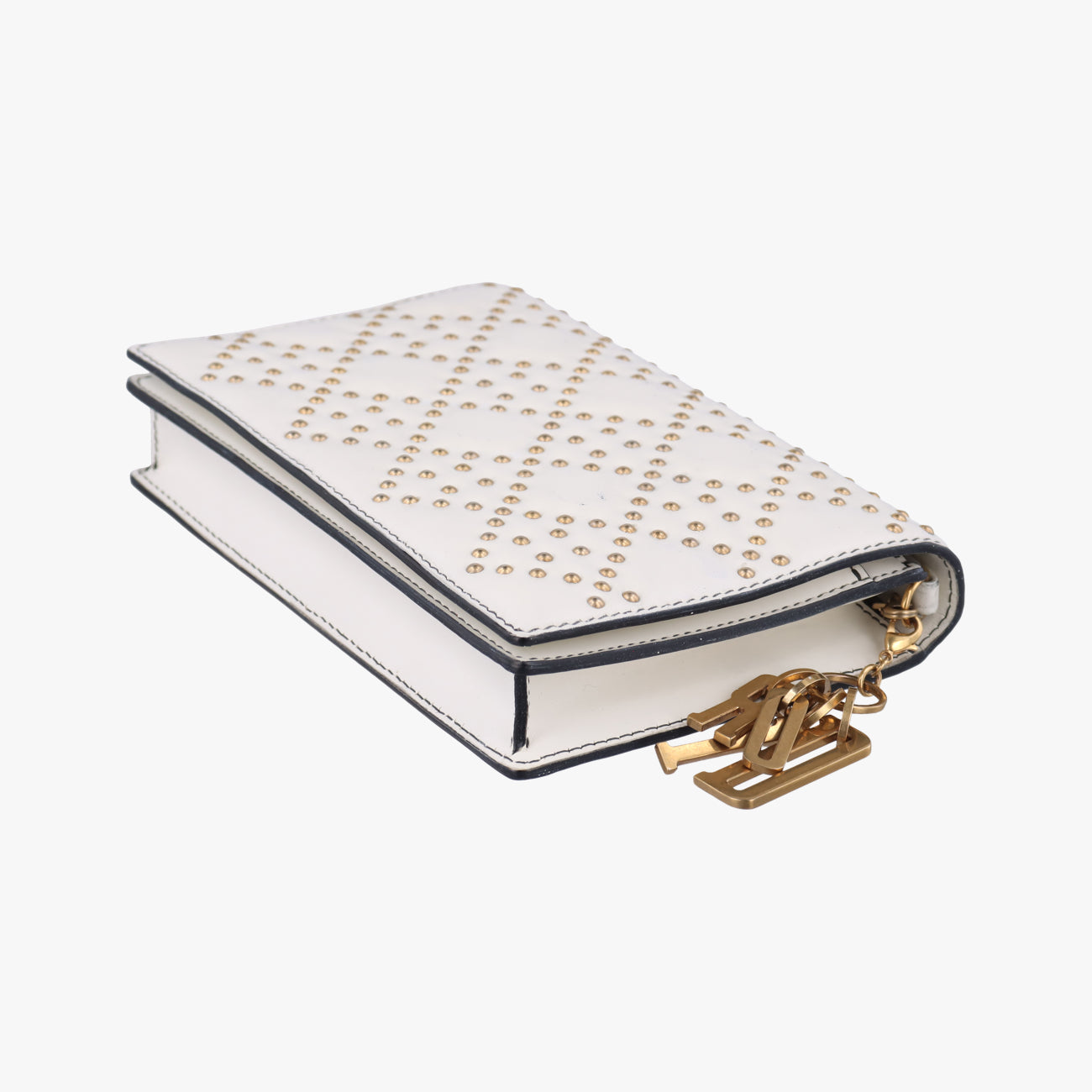 STUDDED CANNAGE LADYWhiteLeather12-MA-0117スタッズ カナージュホワイトレザー12-MA-0117