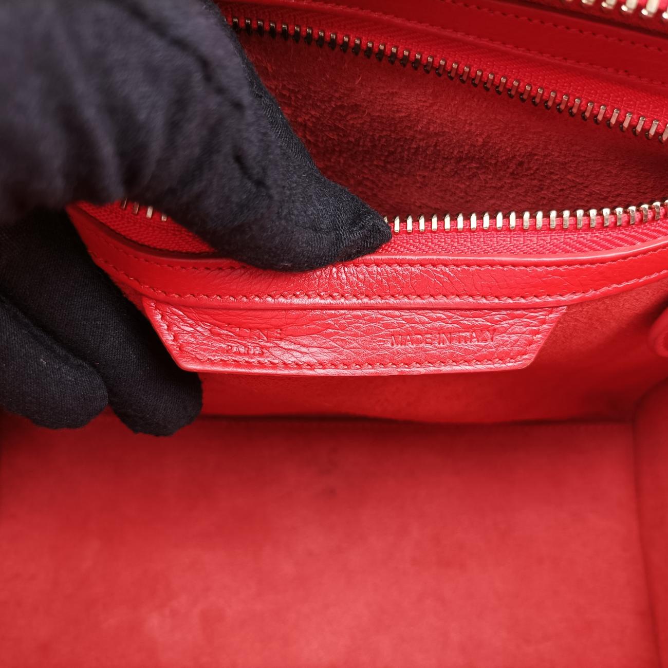 Luggage Micro shopperRedLeatherW-AT-0173 W-PR-0183ラゲージマイクロショッパーレッドレザーW-AT-0173 W-PR-0183