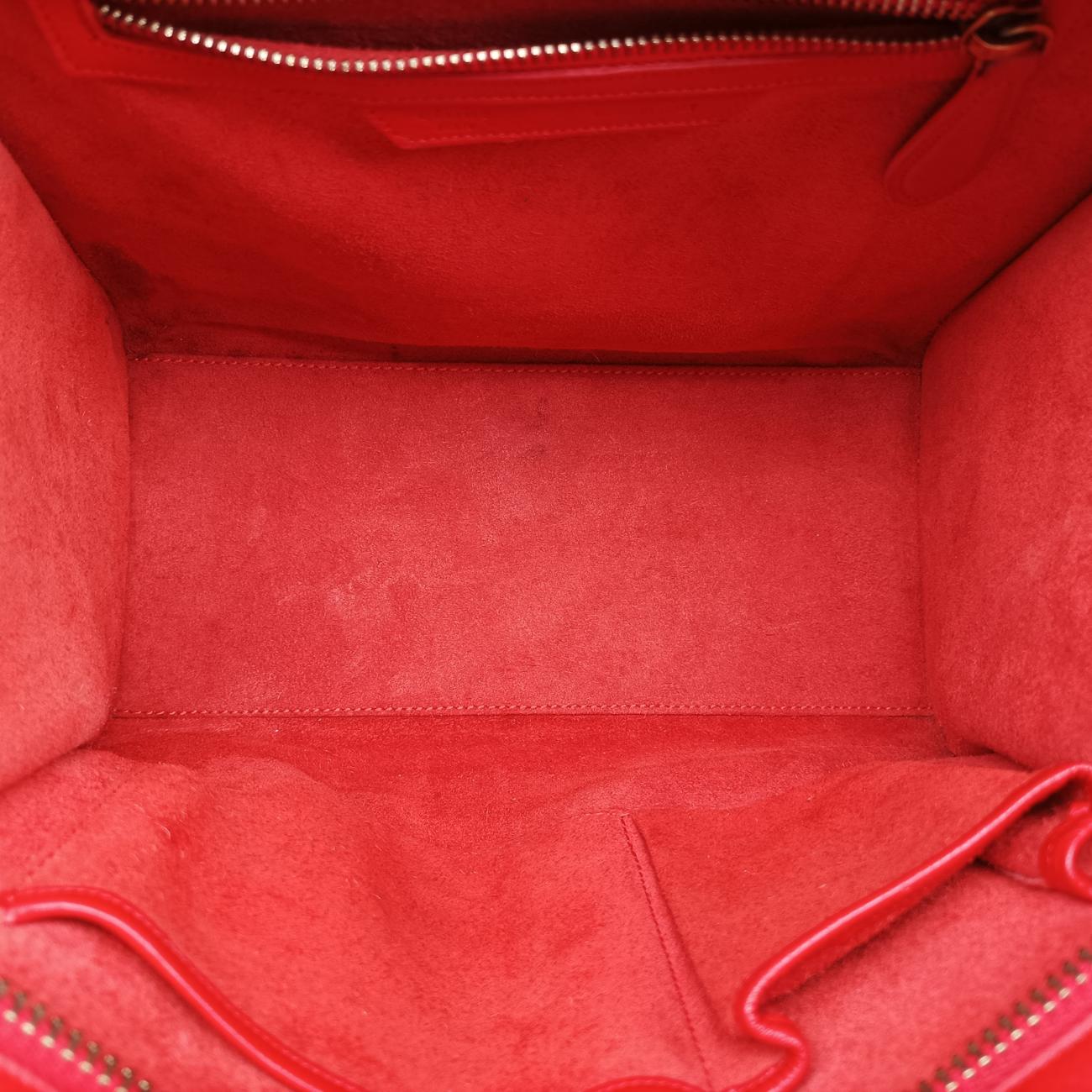 Luggage Micro shopperRedLeatherW-AT-0173 W-PR-0183ラゲージマイクロショッパーレッドレザーW-AT-0173 W-PR-0183