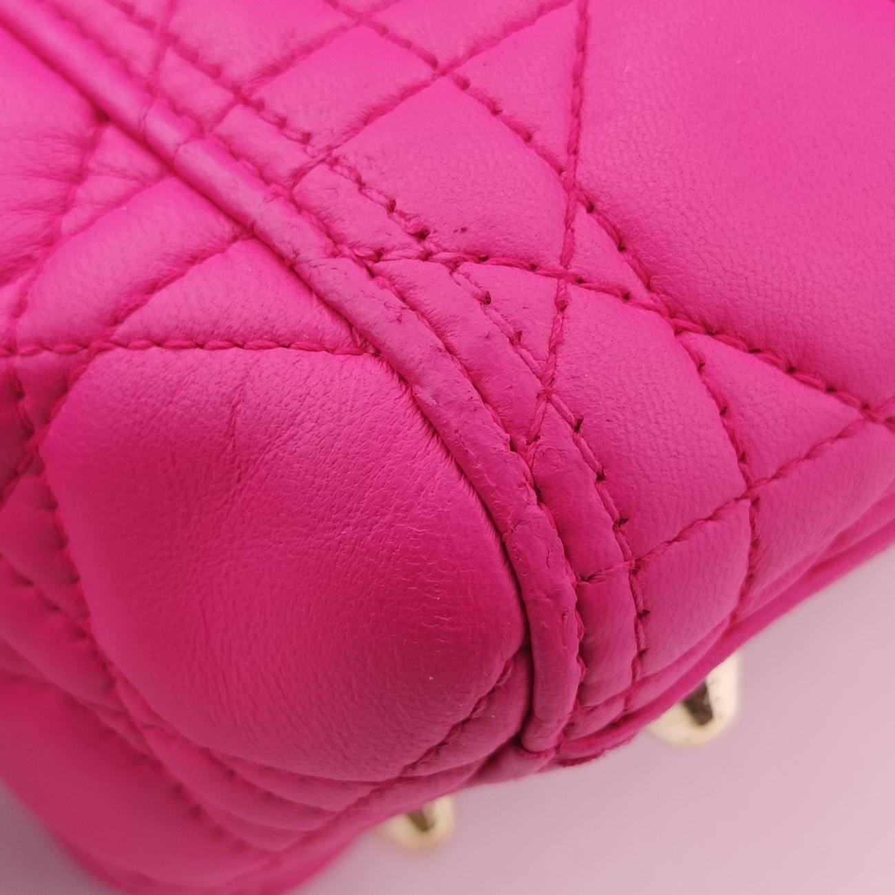 Lady DiorRoselambskin18-MA-0133レディディオールローズ レッドラムスキン18-MA-0133
