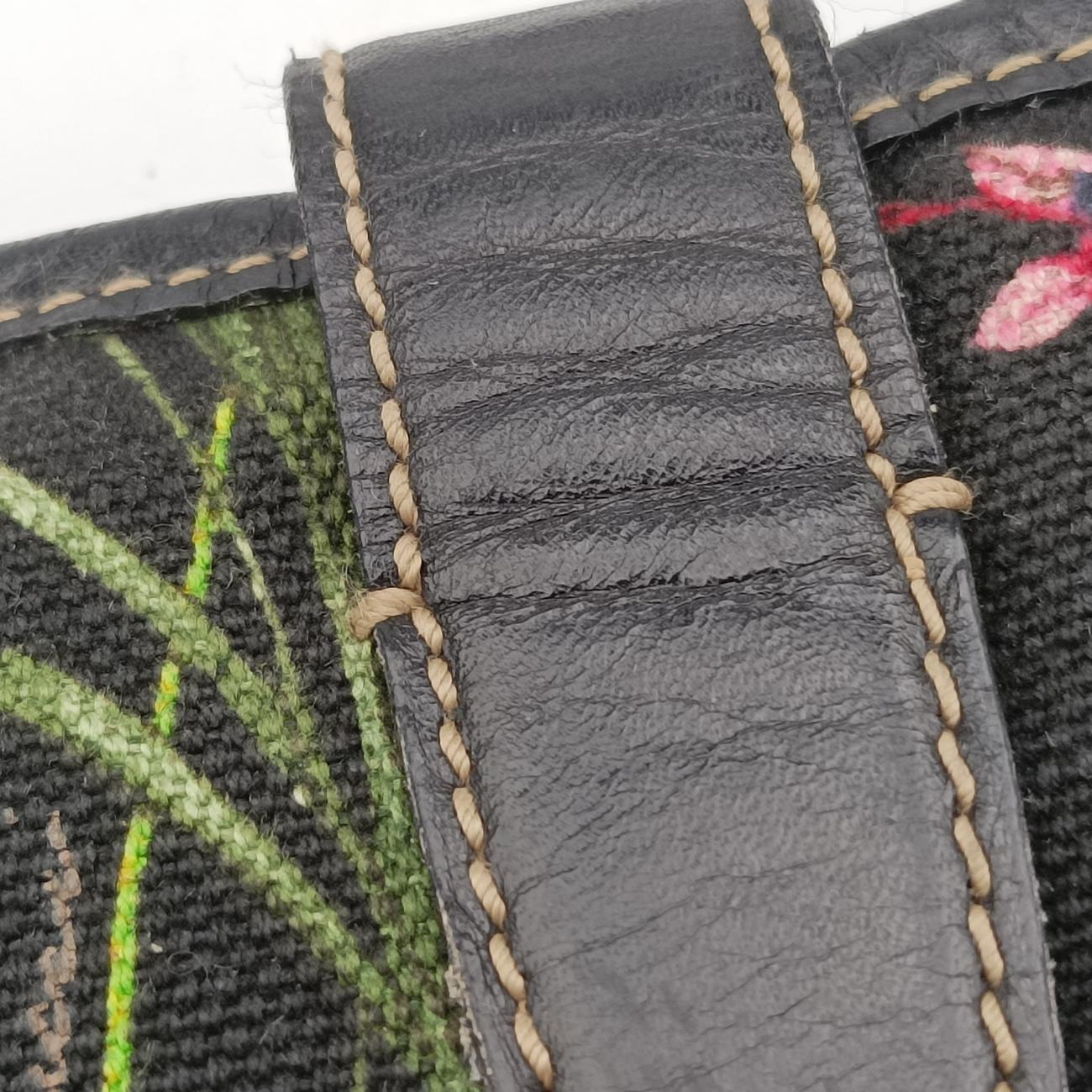 Jackie O Hobo Bouvier FloralBlackfabric153029フローラ ジャッキー オ ホーボーブラックファブリック153029