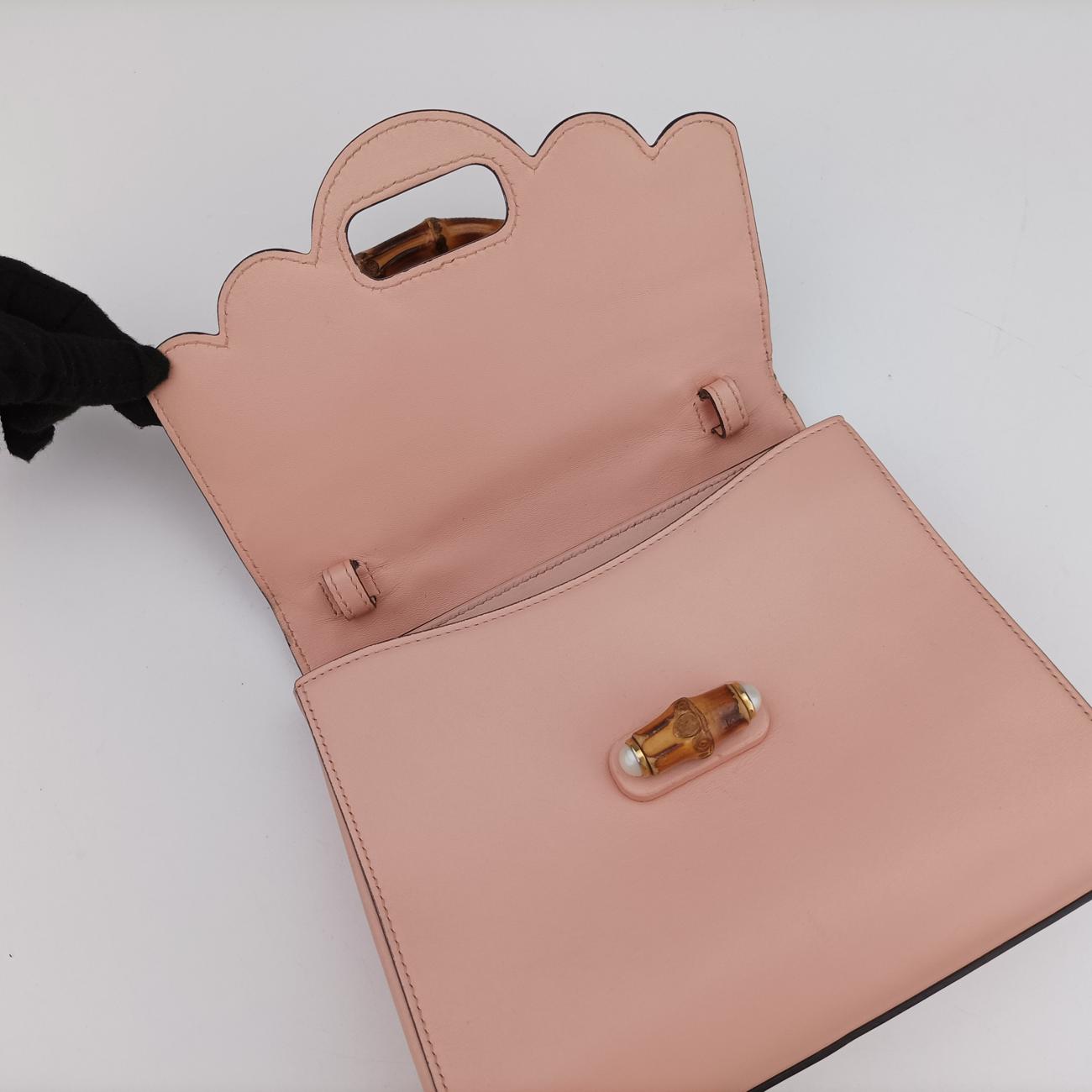 Bamboo Pearl StuddedPinkLeather476448E022381470バンブー パールスタッズピンクレザー476448E022381470